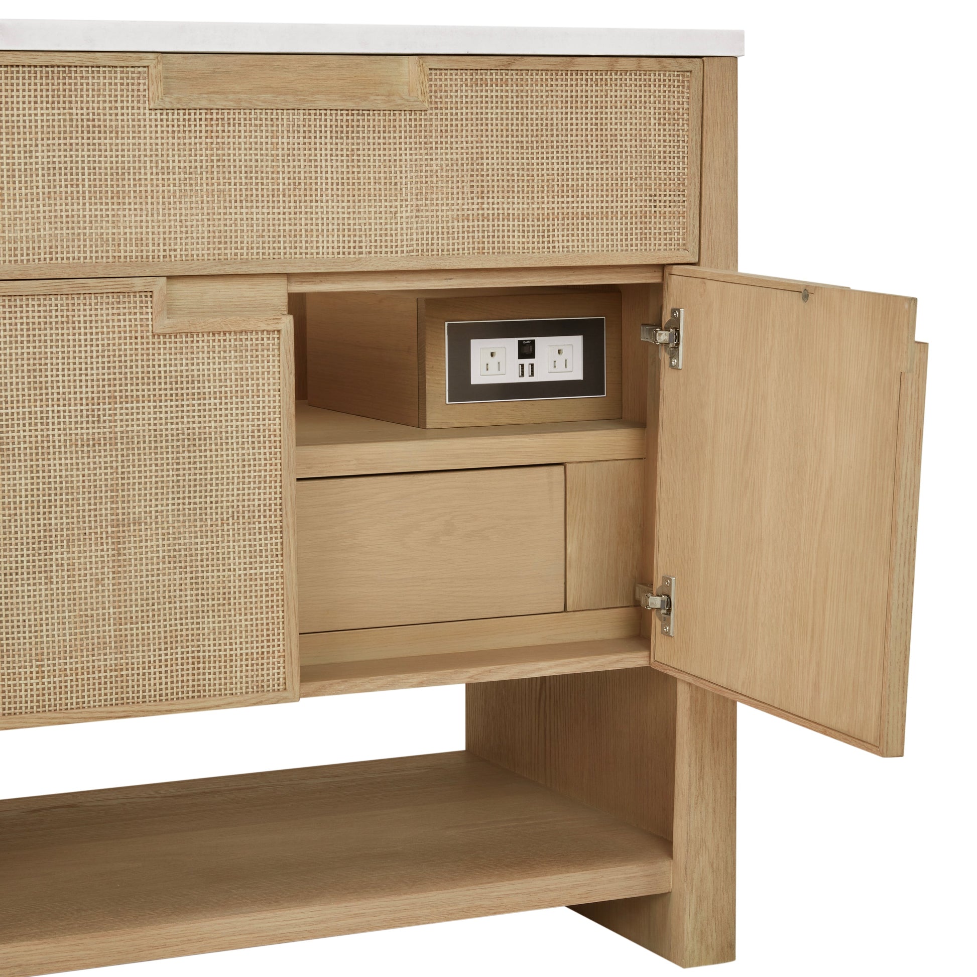 Seaside Oak / White Zeus - 3 Faucet Holes