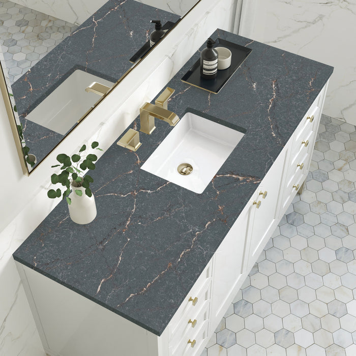 Glossy White / Parisien Bleu - 3 Faucet Holes