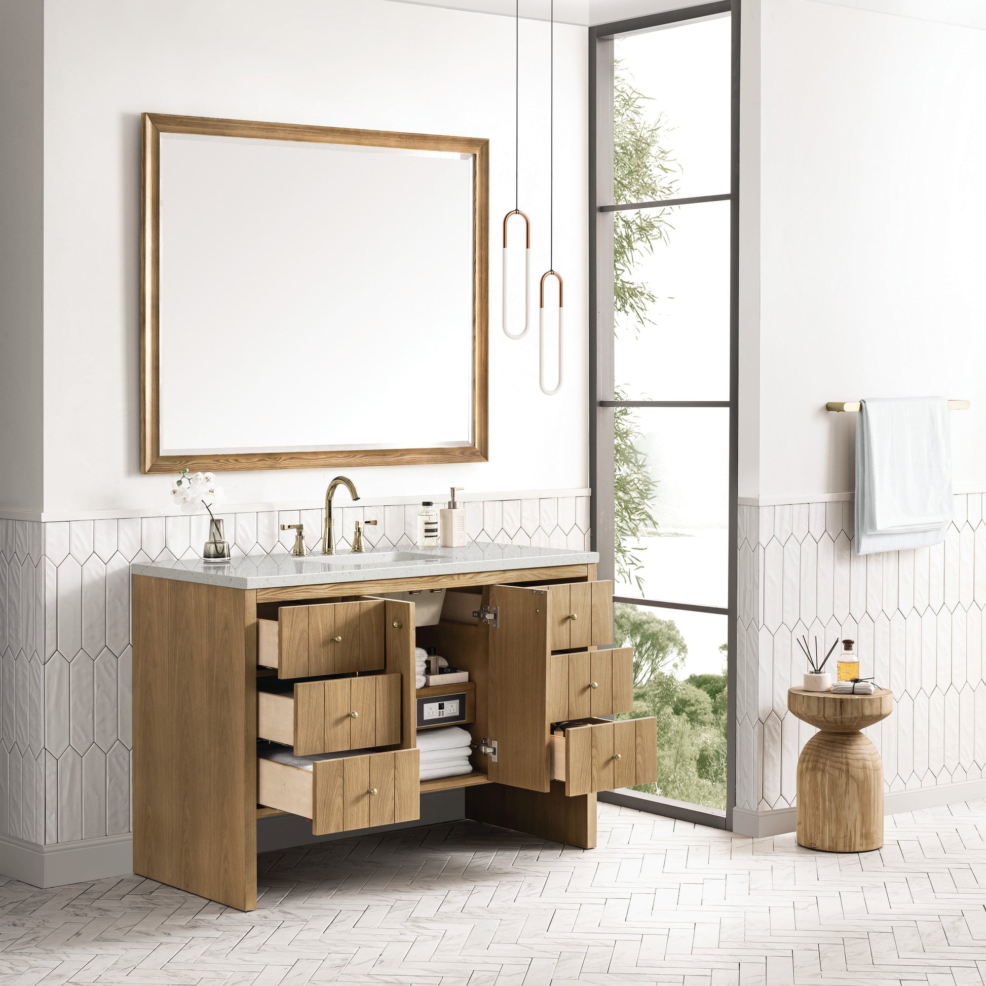 Light Natural Oak / Lime Delight - 3 Faucet Holes