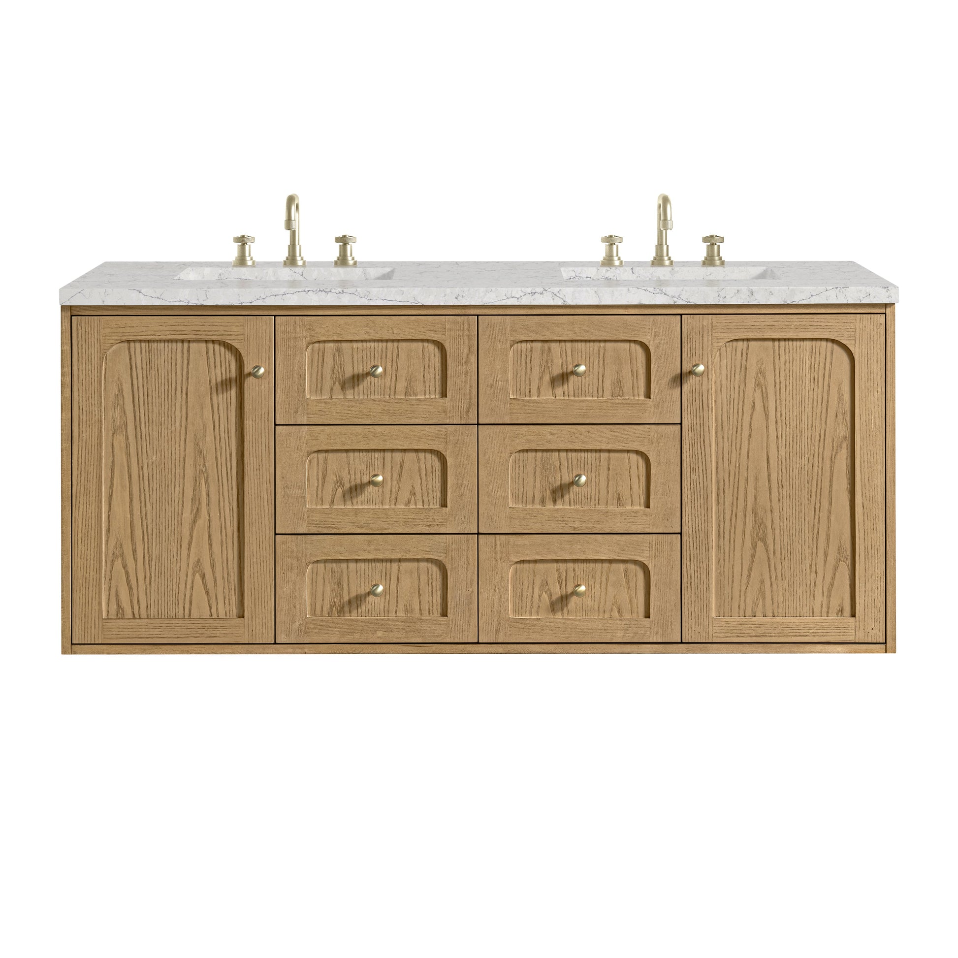 Light Natural Oak / Eternal Jasmine Pearl - 3 Faucet Holes
