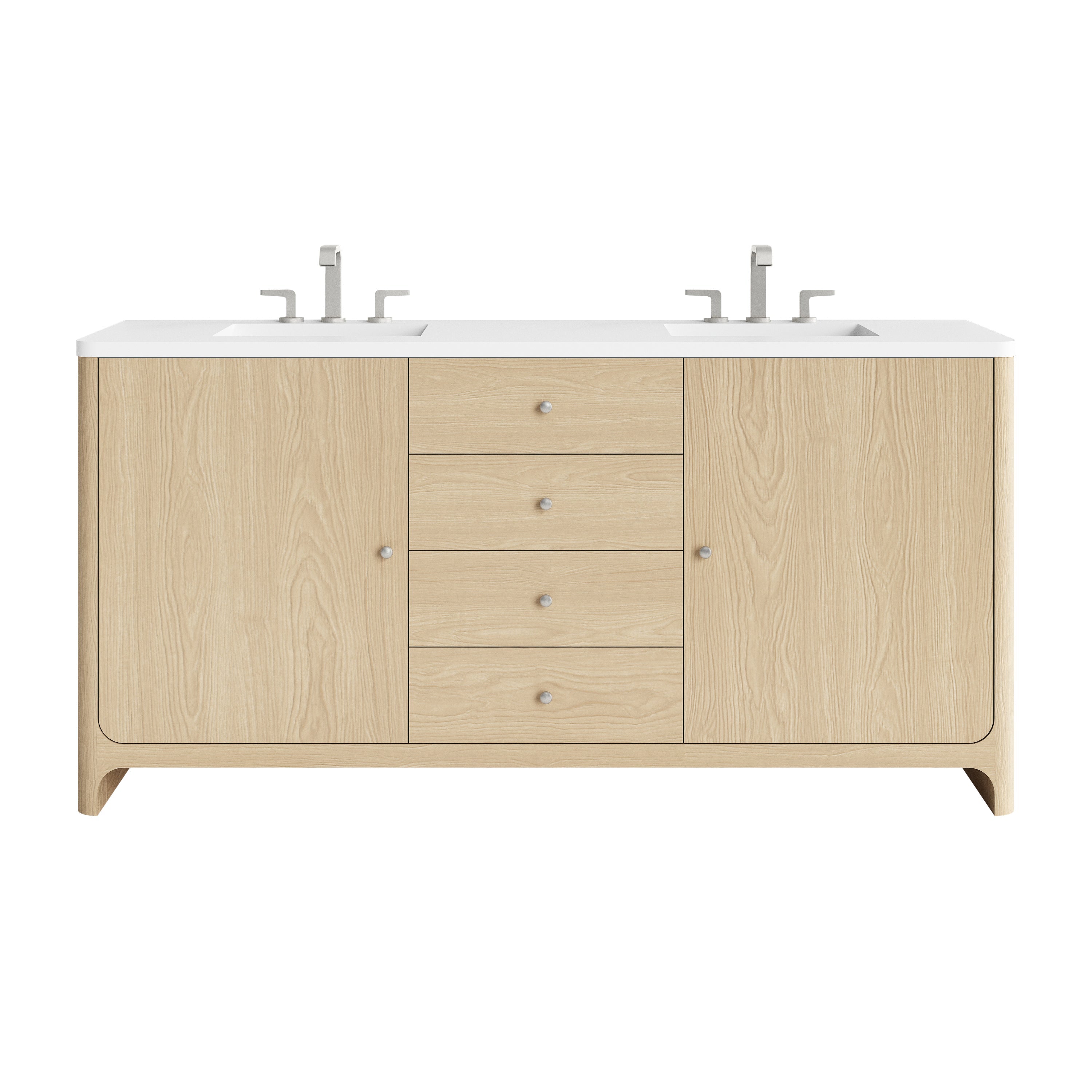 Coastal Driftwood / White Zeus - 3 Faucet Hole