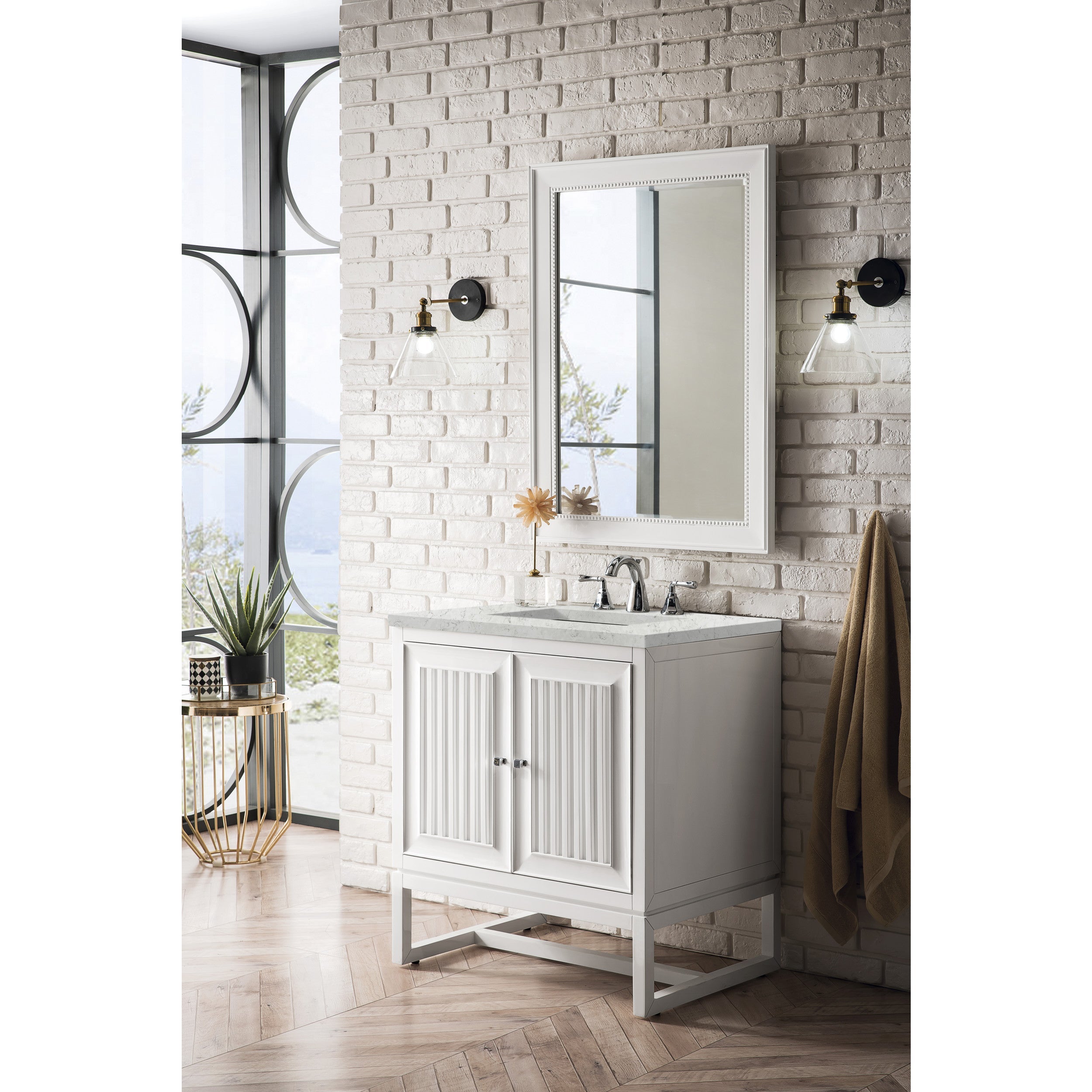 Glossy White / Eternal Jasmine Pearl - 3 Faucet Holes