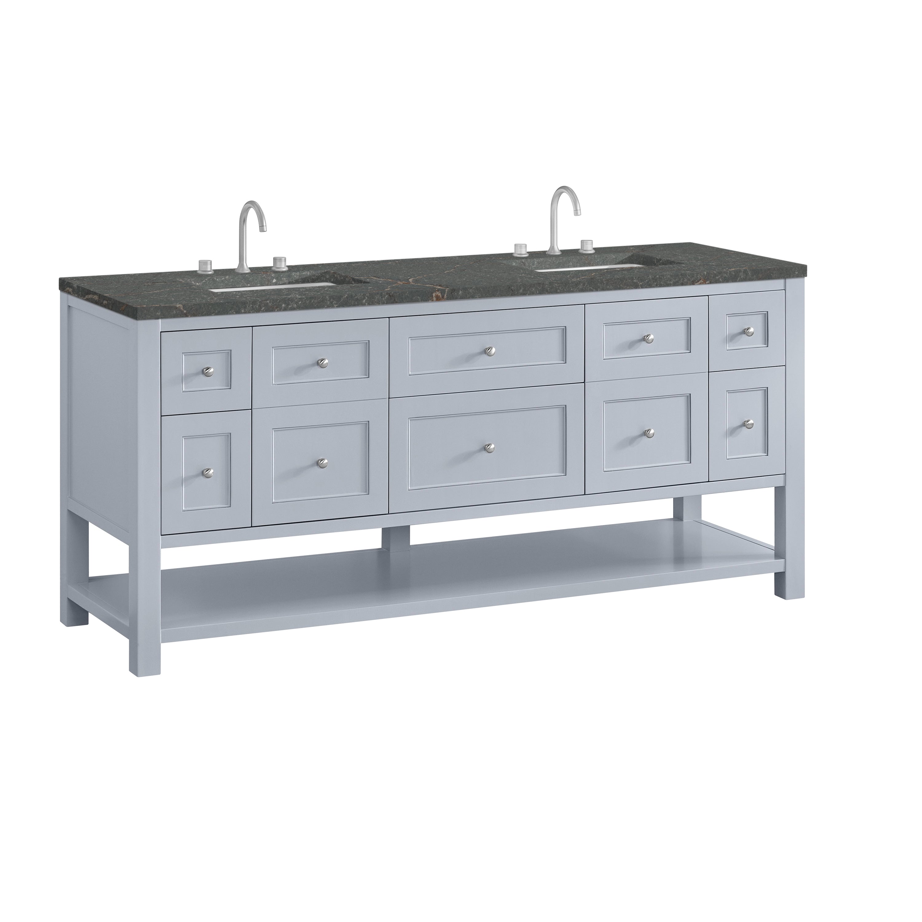 Serenity Blue / Parisien Bleu - 3 Faucet Holes