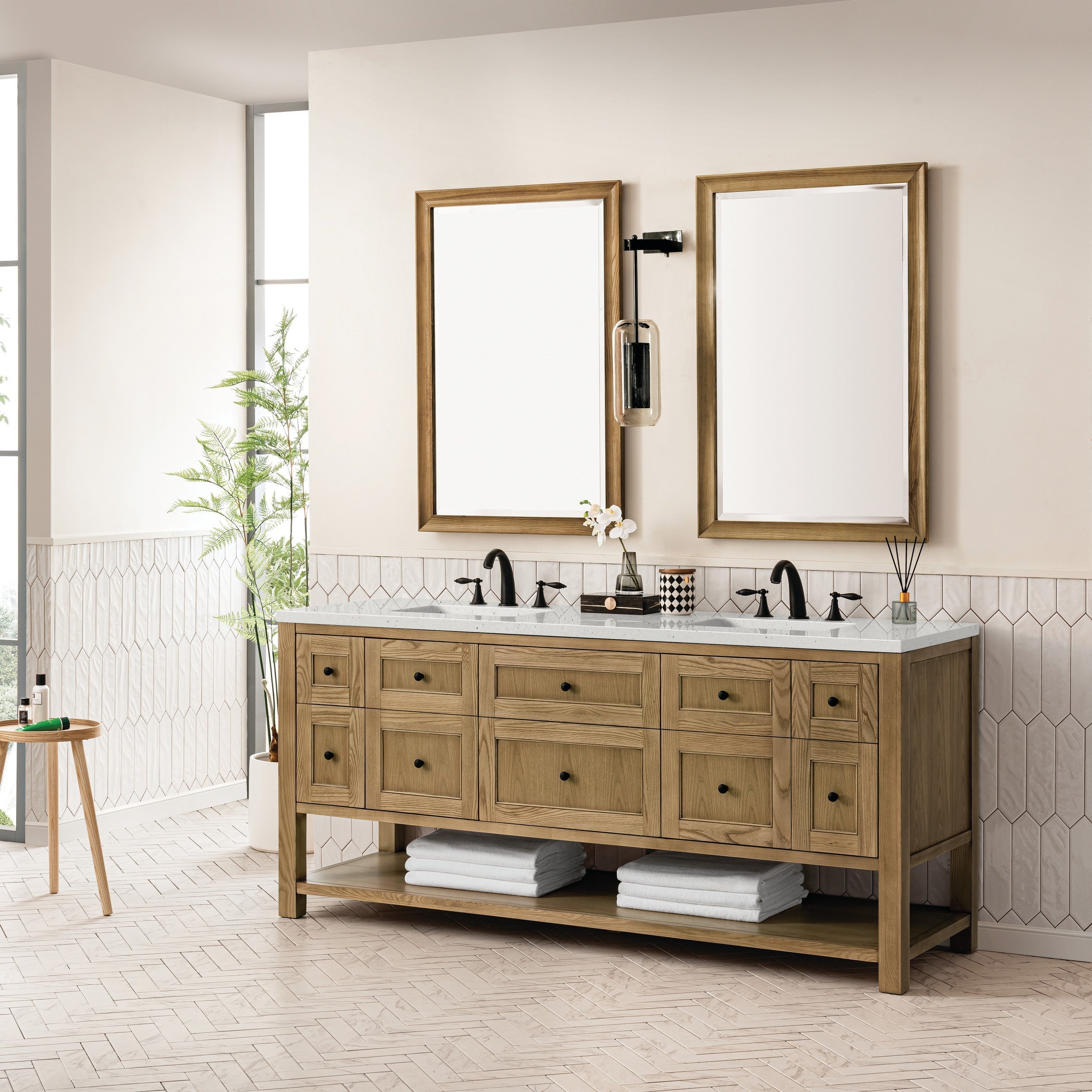 Light Natural Oak / Lime Delight - 3 Faucet Holes