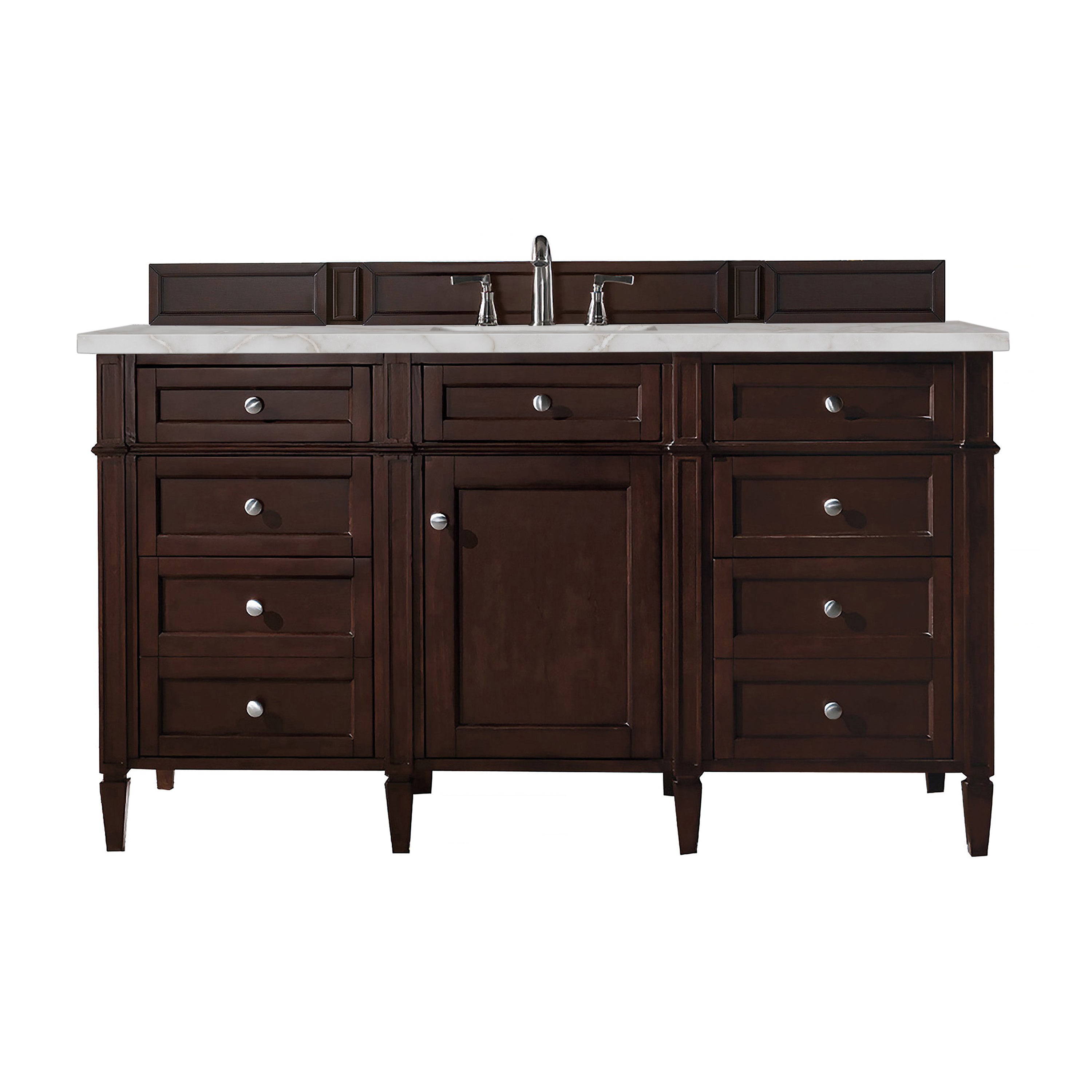 Burnished Mahogany / Victorian Silver - 3 Faucet Holes