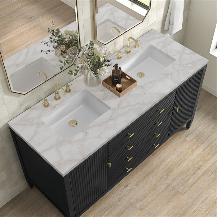 Carbon Oak / Victorian Silver - 3 Faucet Holes