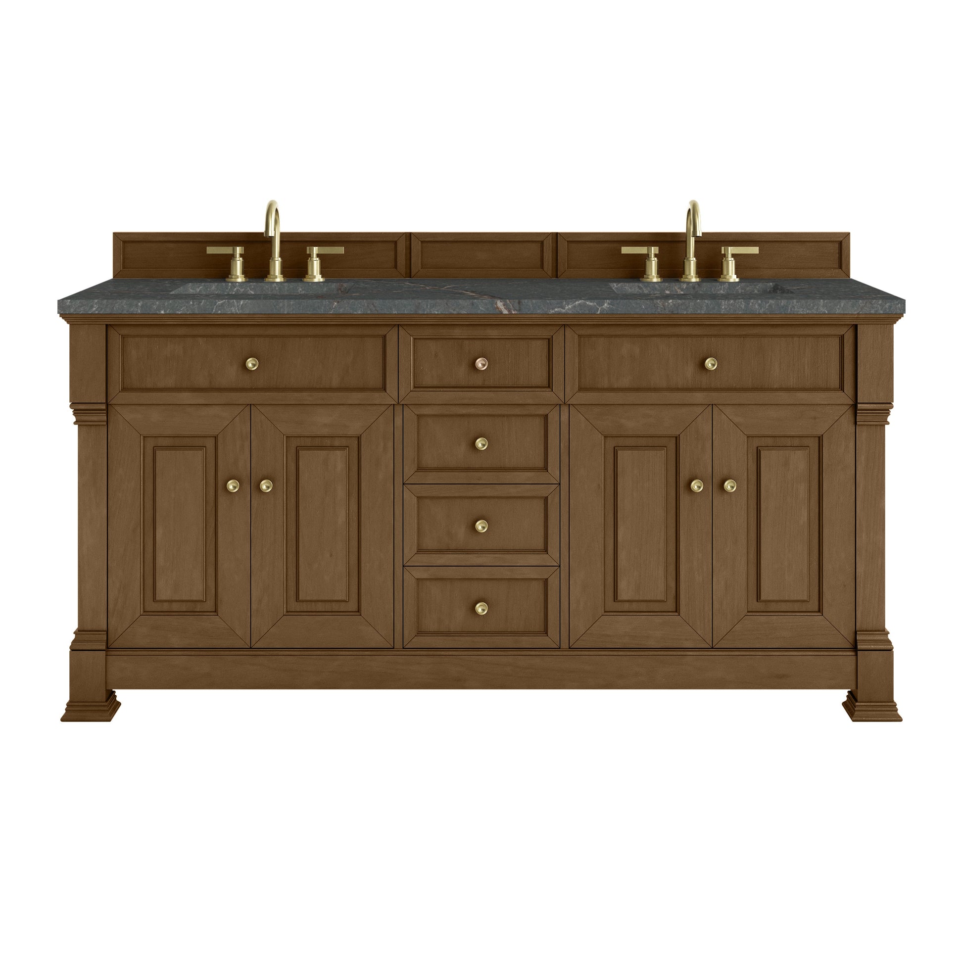 Honey Oak / Parisien Bleu - 3 Faucet Holes