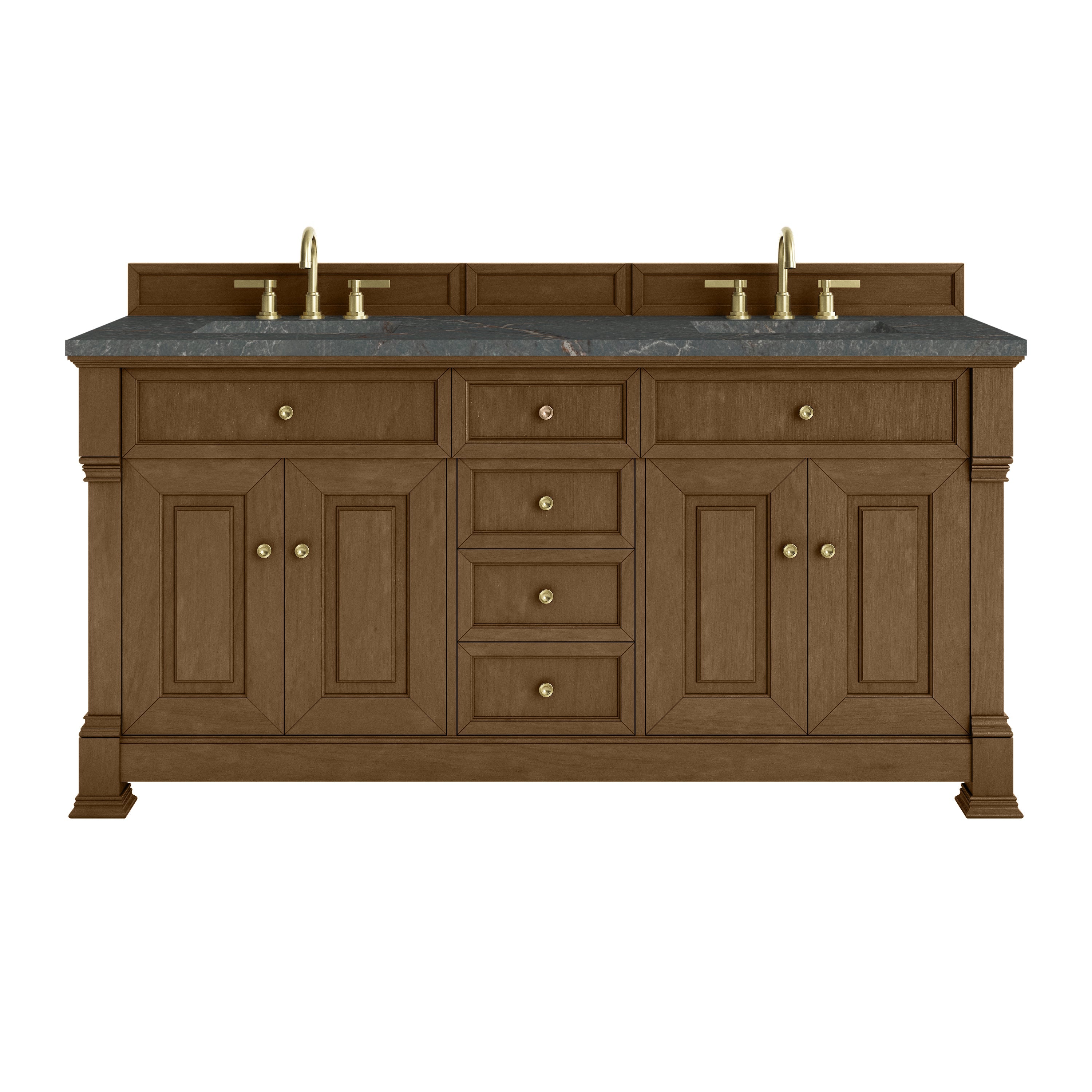 Honey Oak / Parisien Bleu - 3 Faucet Holes