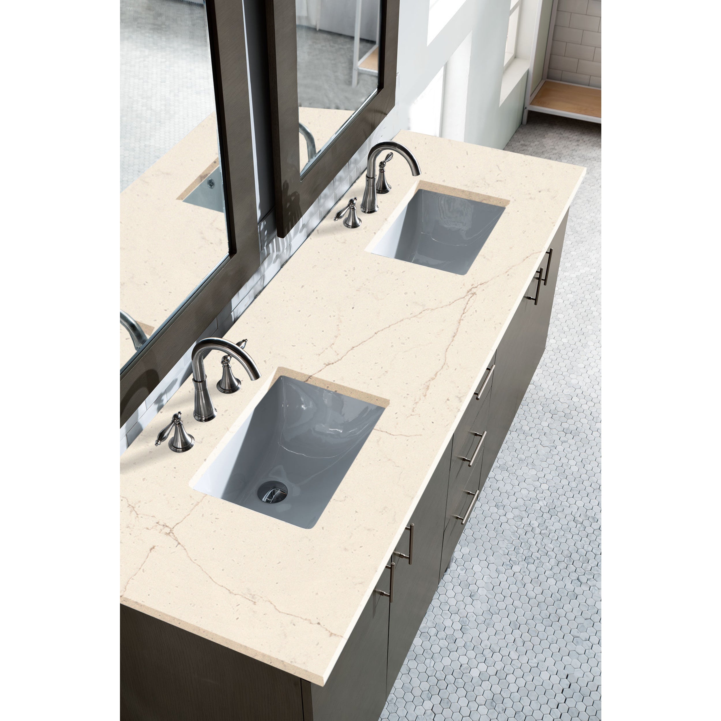 Silver Oak / Eternal Marfil - 3 Faucet Holes