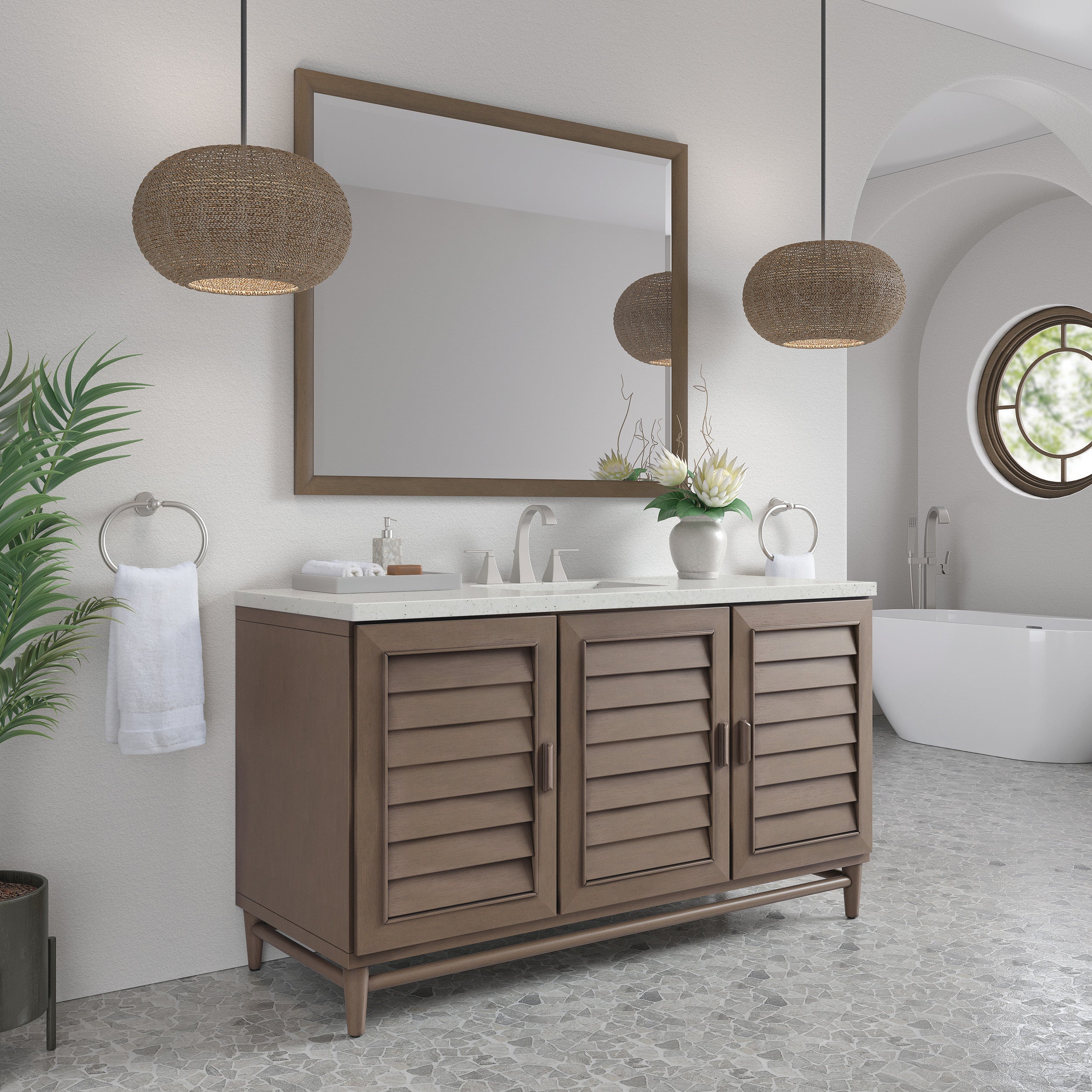 Whitewashed Walnut / Lime Delight - 3 Faucet Holes
