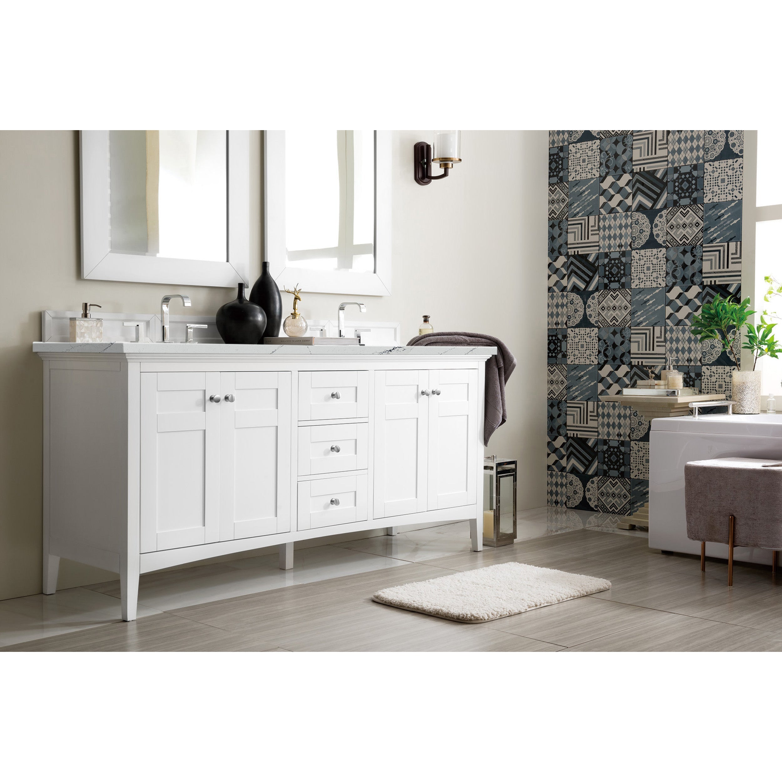 Bright White / Ethereal Noctis - 3 Faucet Holes
