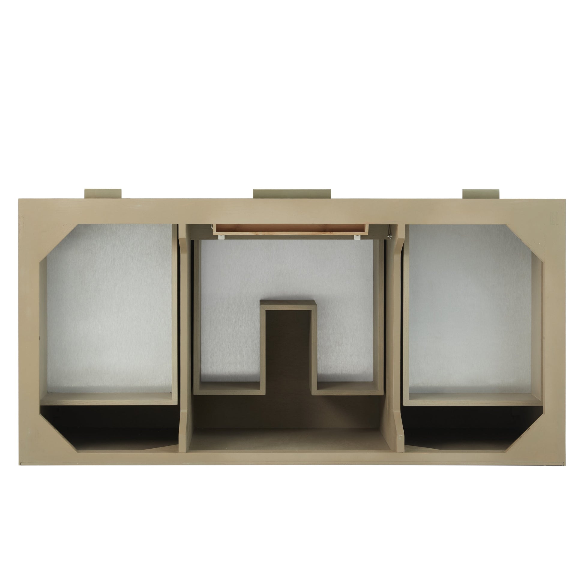 Pebble Oak / Victorian Silver - 3 Faucet Holes