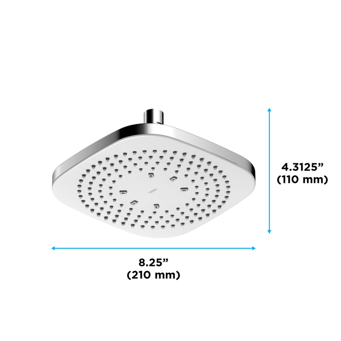 Toto G Series 2.5 GPM Single Spray 8.5" Square Showerhead with Comfort Wave Technology (2) Toto G Series 2.5 GPM Single Spray 8.5" Square Showerhead with Comfort Wave Technology (2)