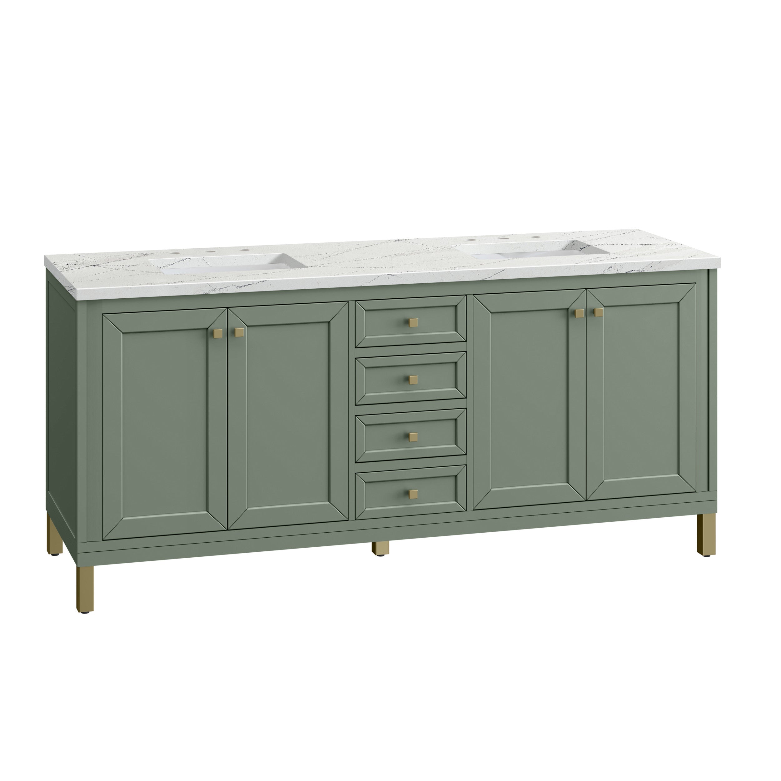 Smokey Celadon / Ethereal Noctis - 3 Faucet Holes