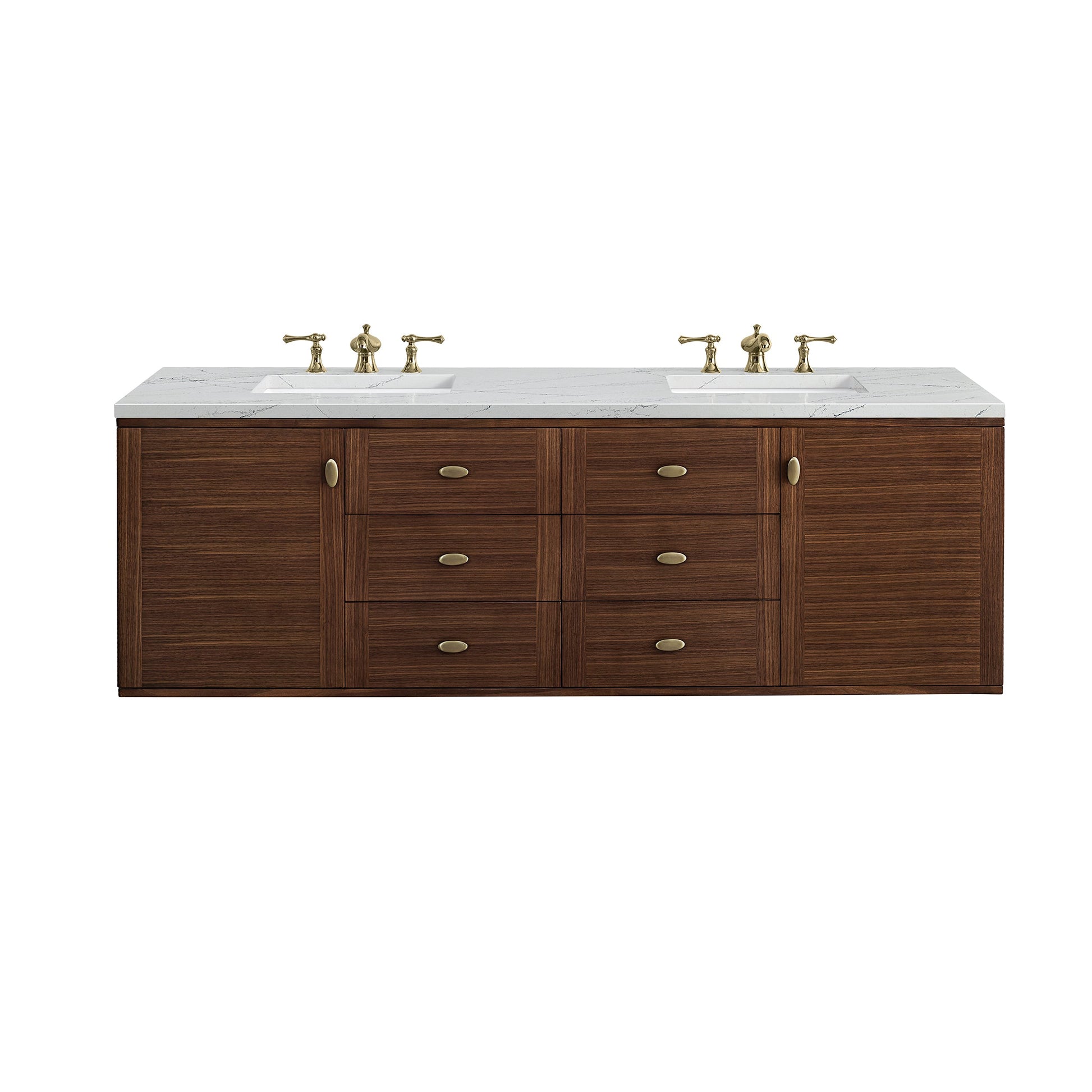Mid-Century Walnut / Ethereal Noctis - 3 Faucet Holes