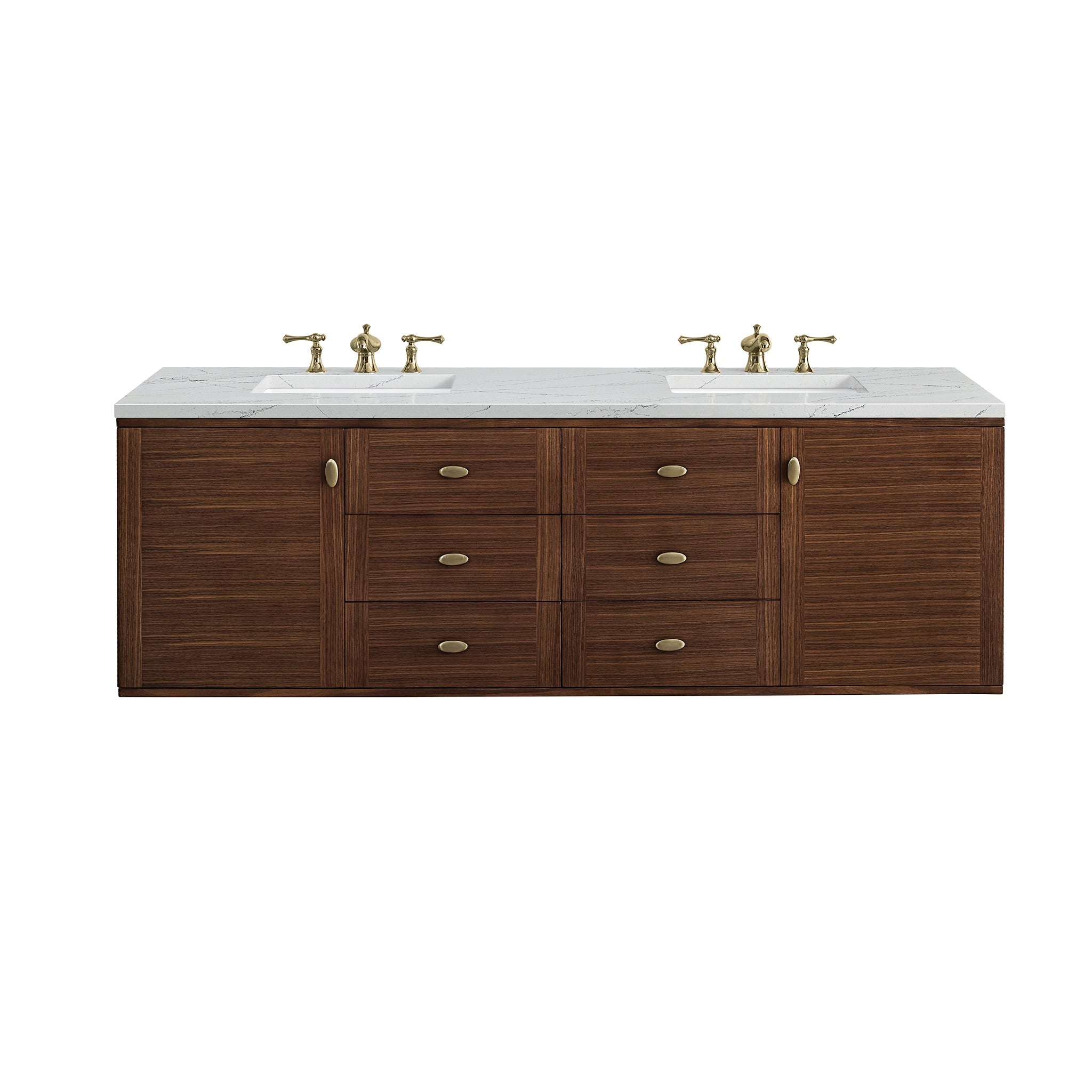 Mid-Century Walnut / Ethereal Noctis - 3 Faucet Holes