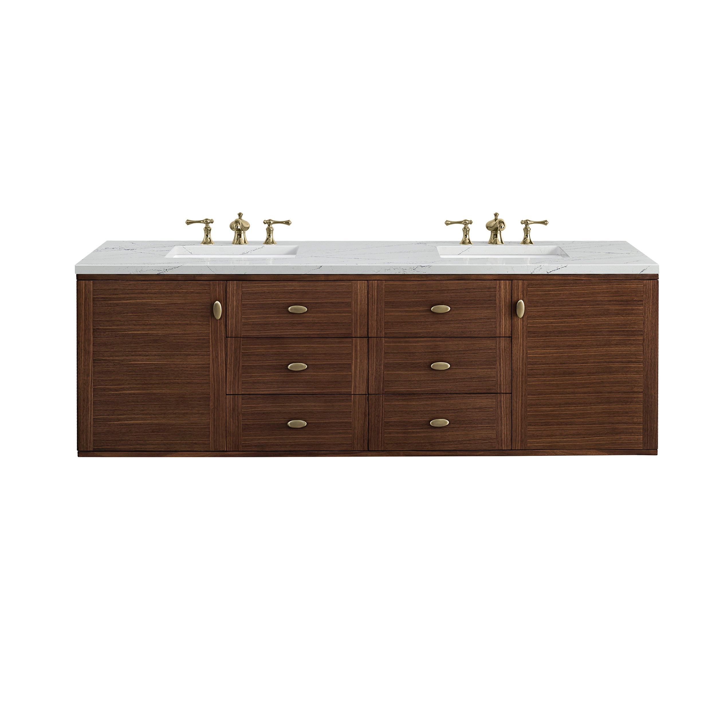 Mid-Century Walnut / Ethereal Noctis - 3 Faucet Holes