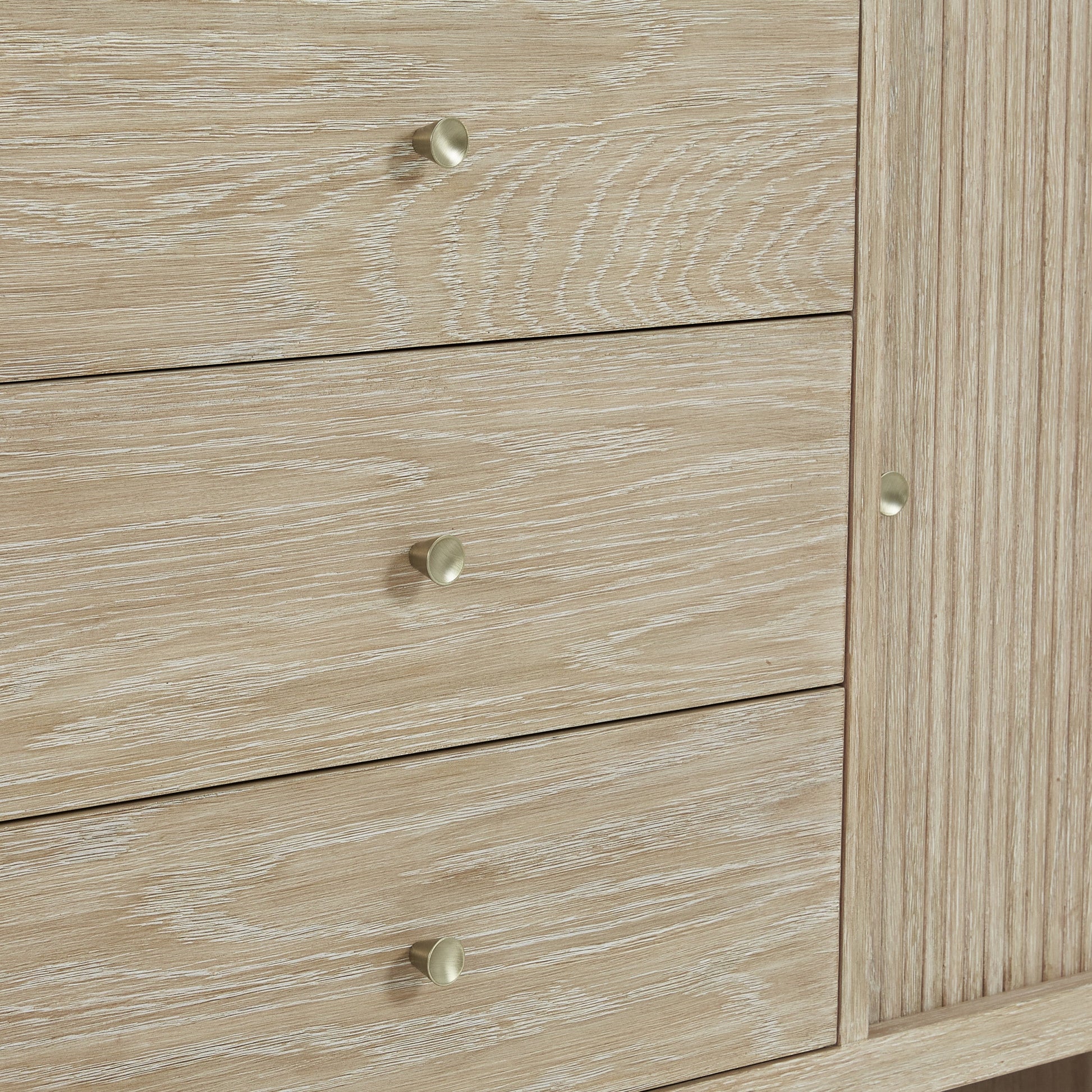 Sunwashed Oak / White Zeus - 3 Faucet Holes