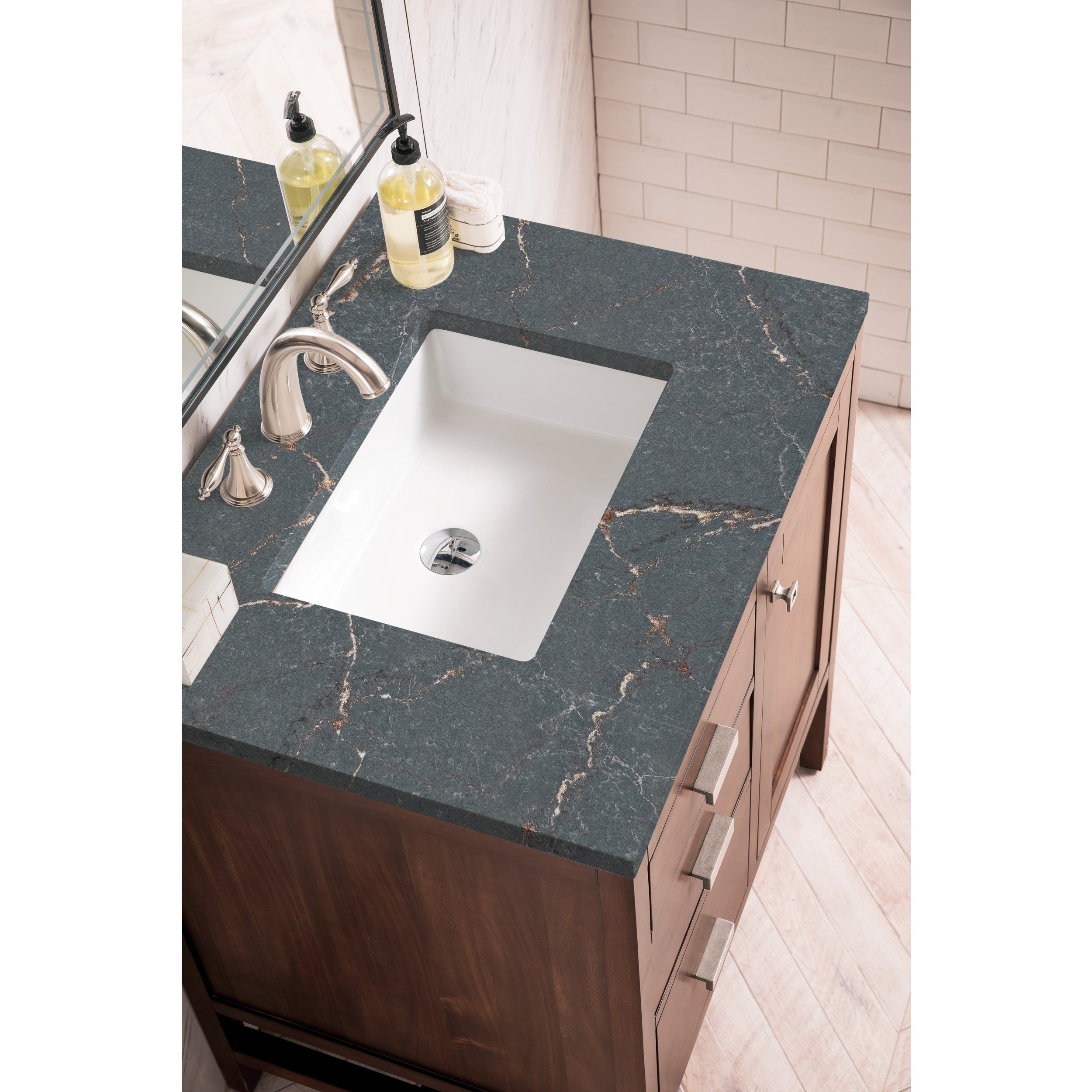 Mid-Century Acacia / Parisien Bleu - 3 Faucet Holes