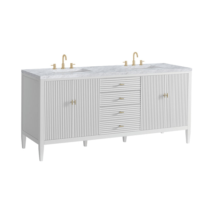 Bright White / Carrara White - 3 Faucet Holes