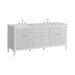 Bright White / Carrara White - 3 Faucet Holes
