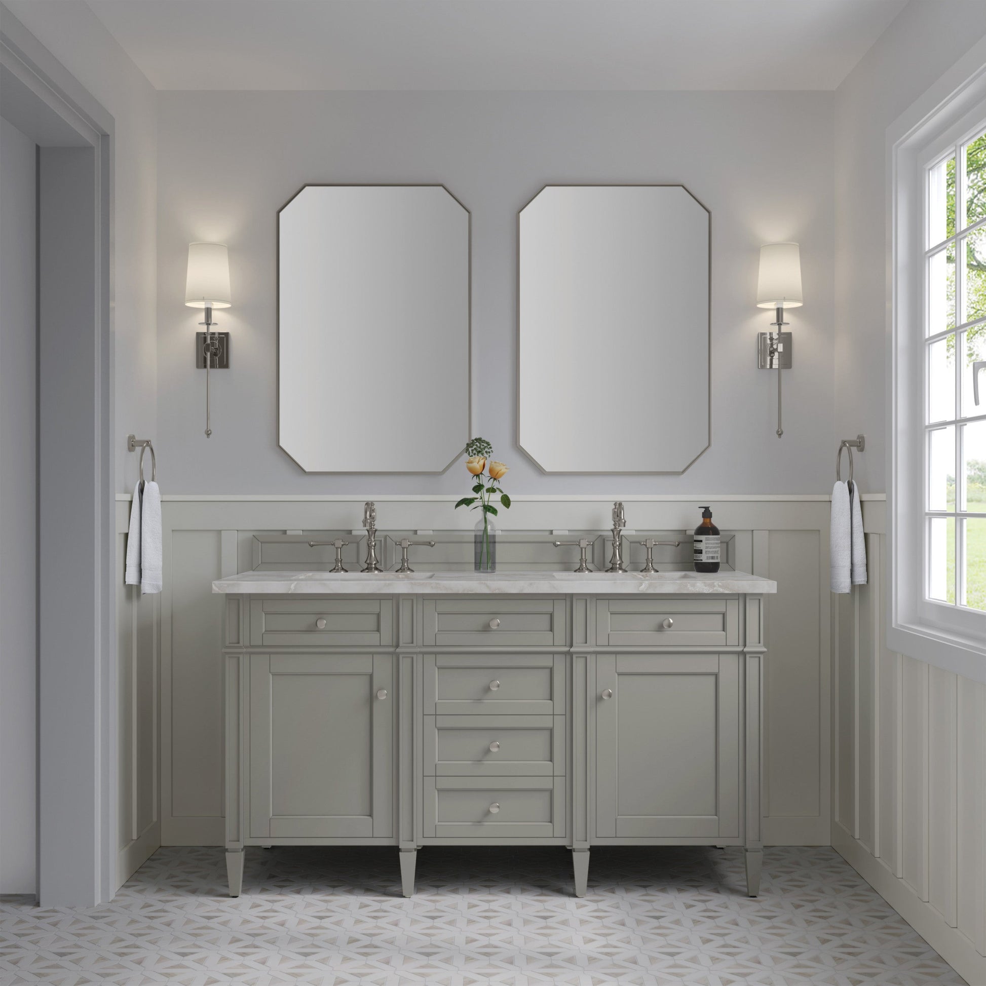 Urban Gray / Victorian Silver - 3 Faucet Holes
