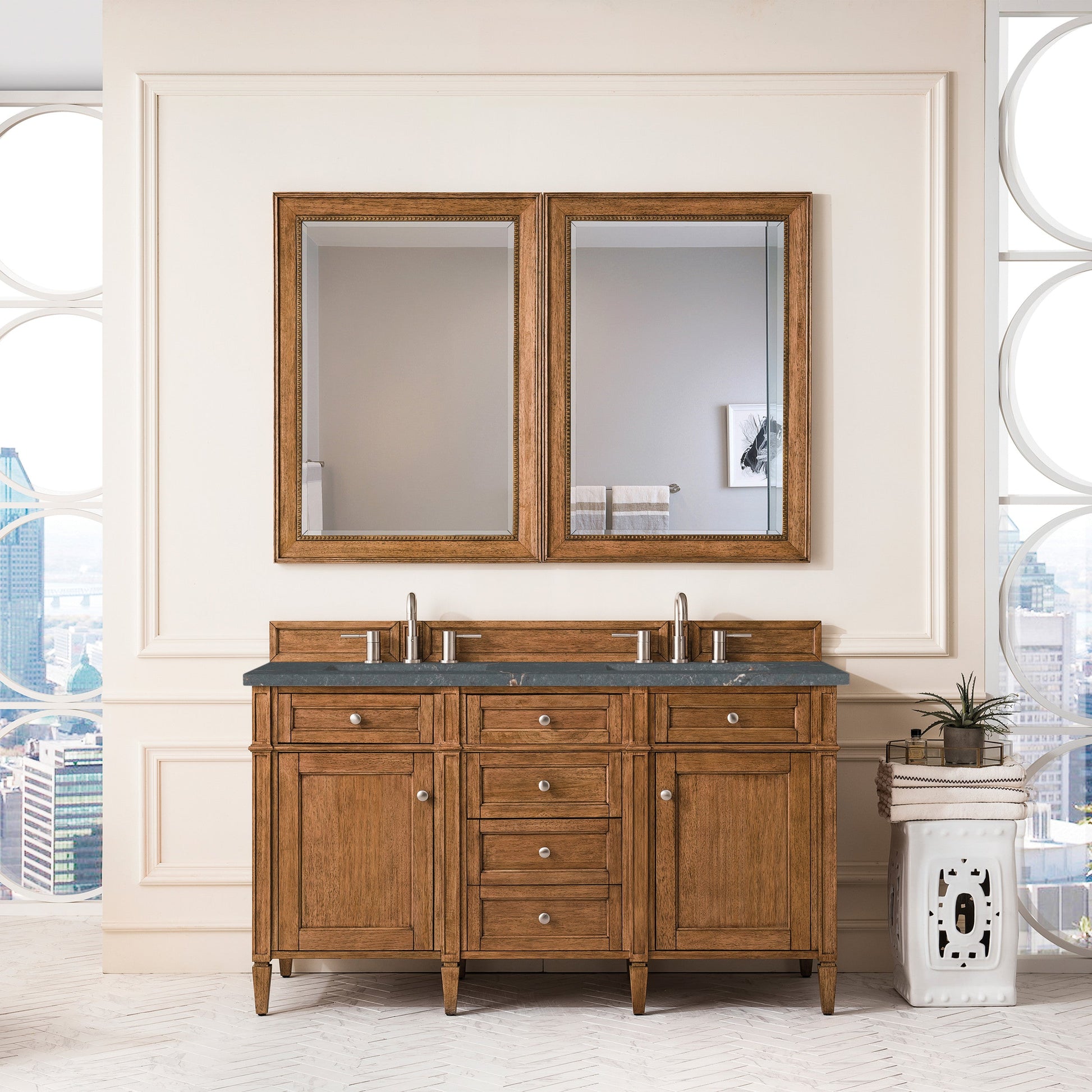 Saddle Brown / Parisien Bleu - 3 Faucet Holes