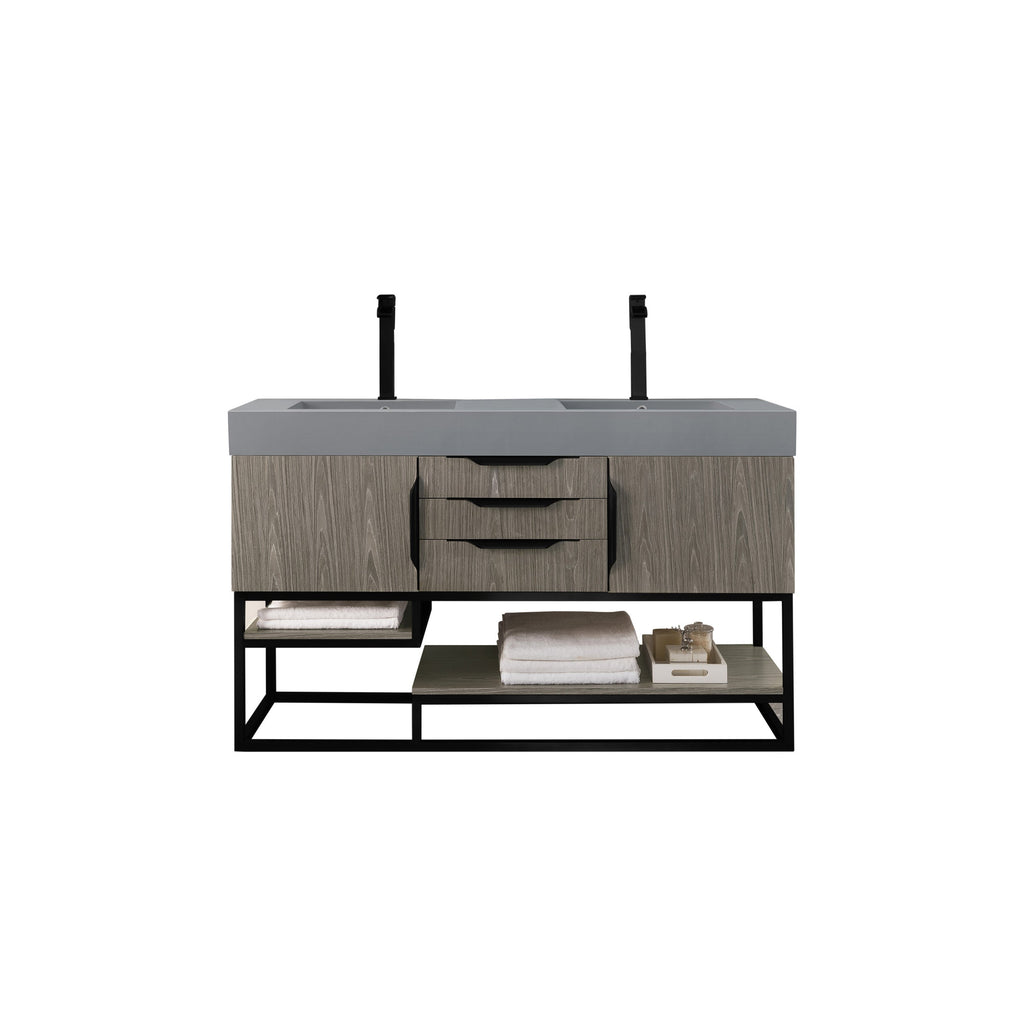 Ash Gray / Matte Black / Dusk Grey Glossy - 1 Faucet Hole