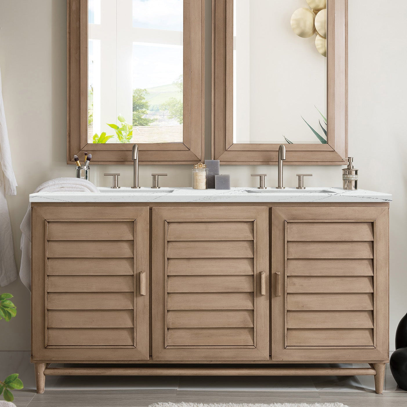 Whitewashed Walnut / Ethereal Noctis - 3 Faucet Holes