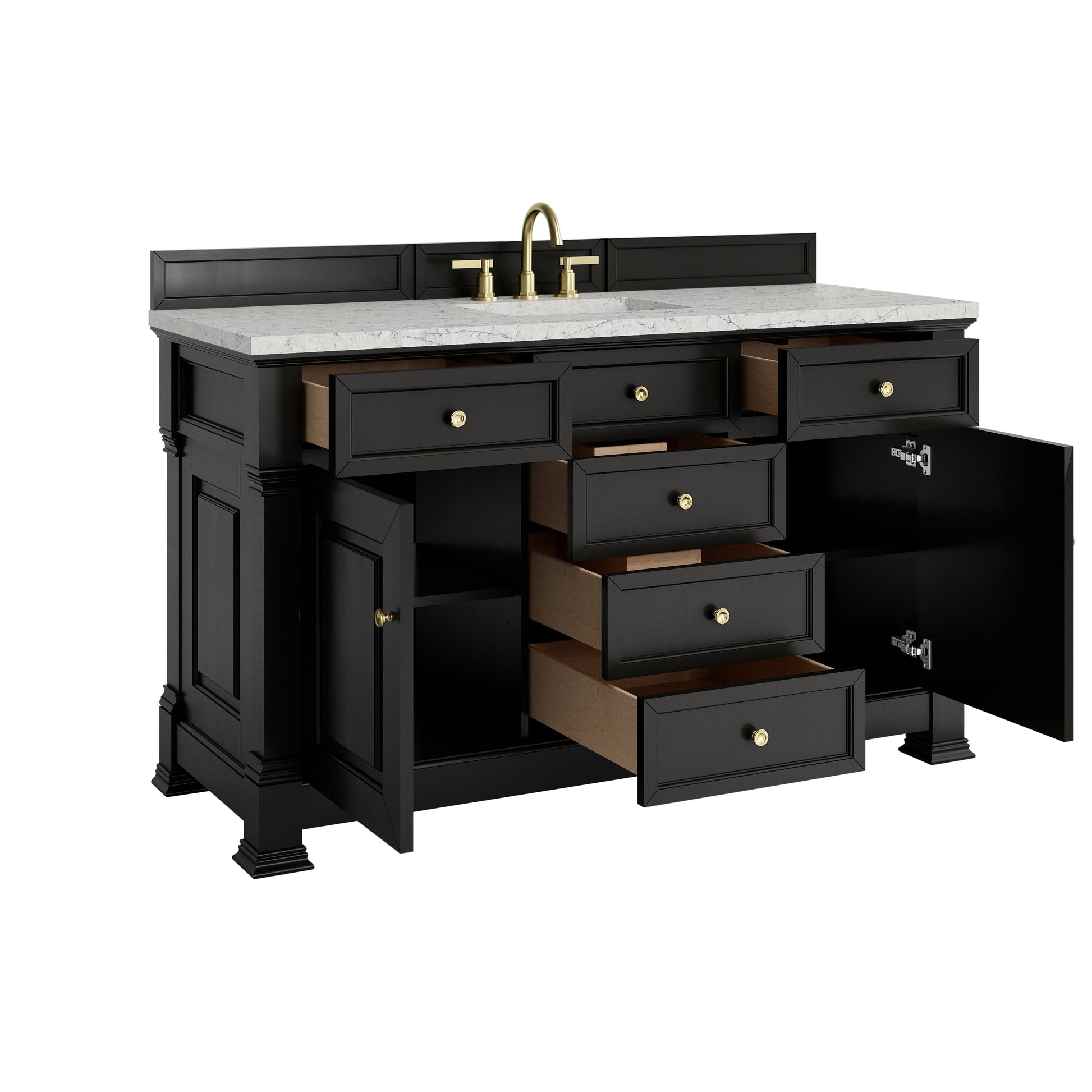 Black Onyx / Eternal Jasmine Pearl - 3 Faucet Holes