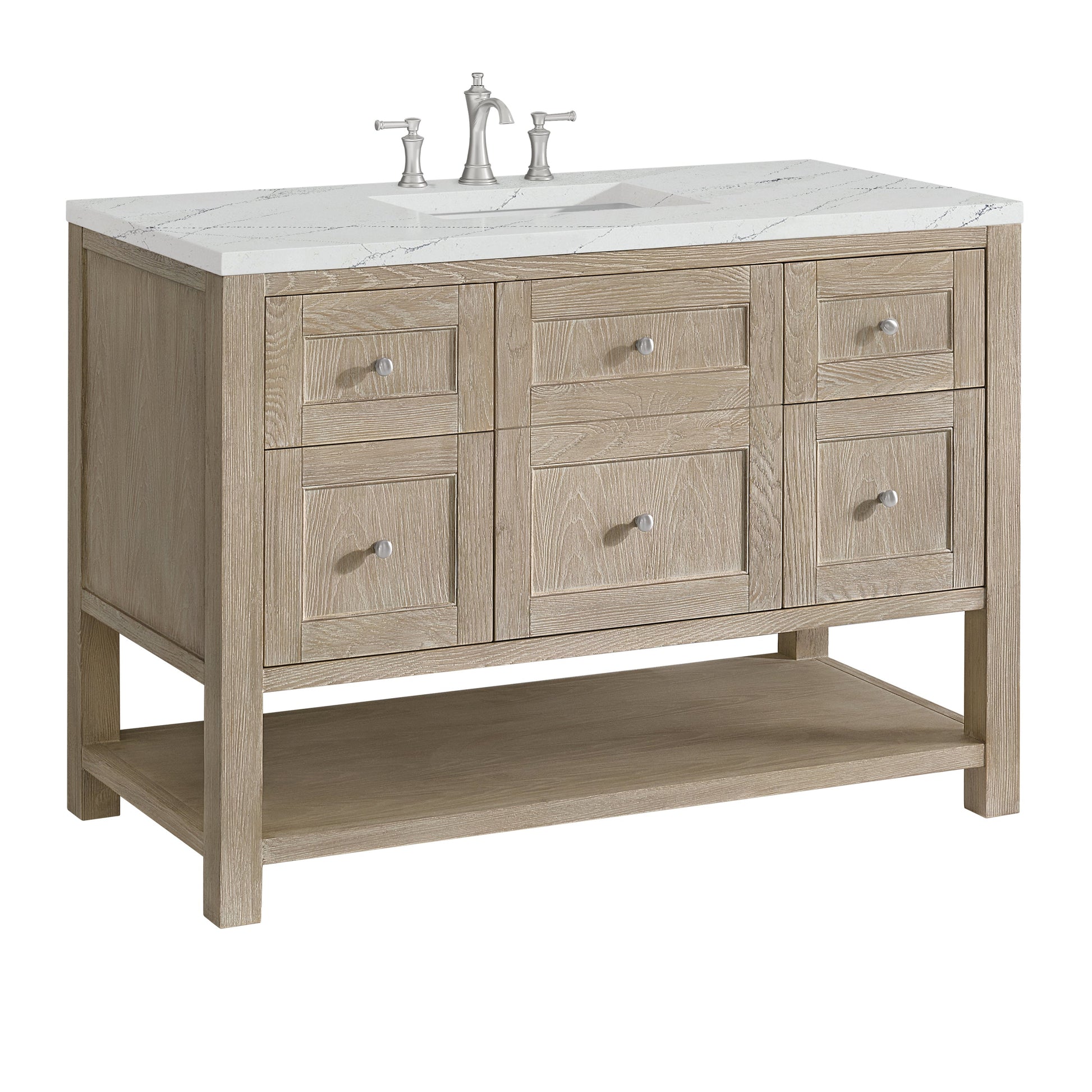 Whitewashed Oak / Ethereal Noctis - 3 Faucet Holes