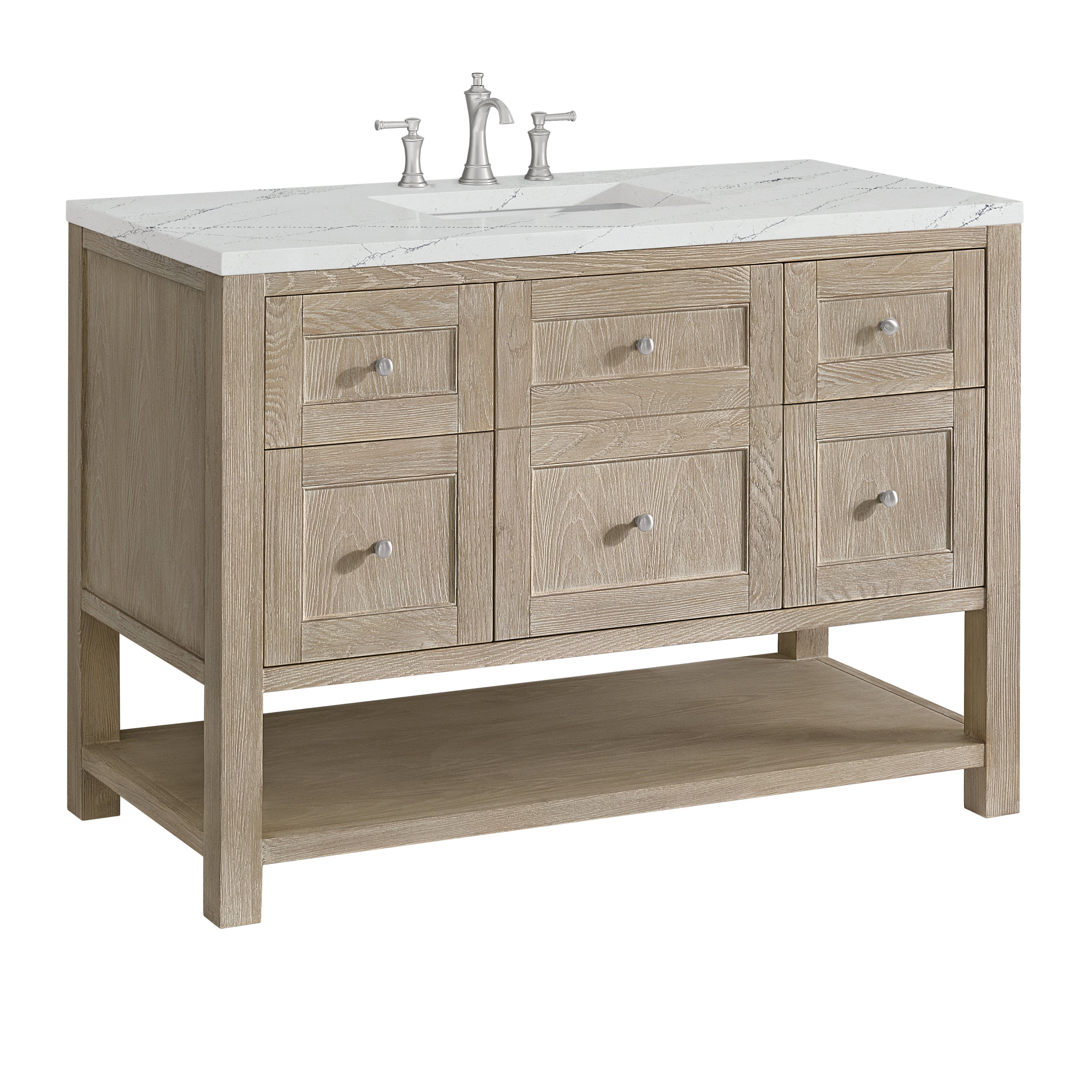 Whitewashed Oak / Ethereal Noctis - 3 Faucet Holes