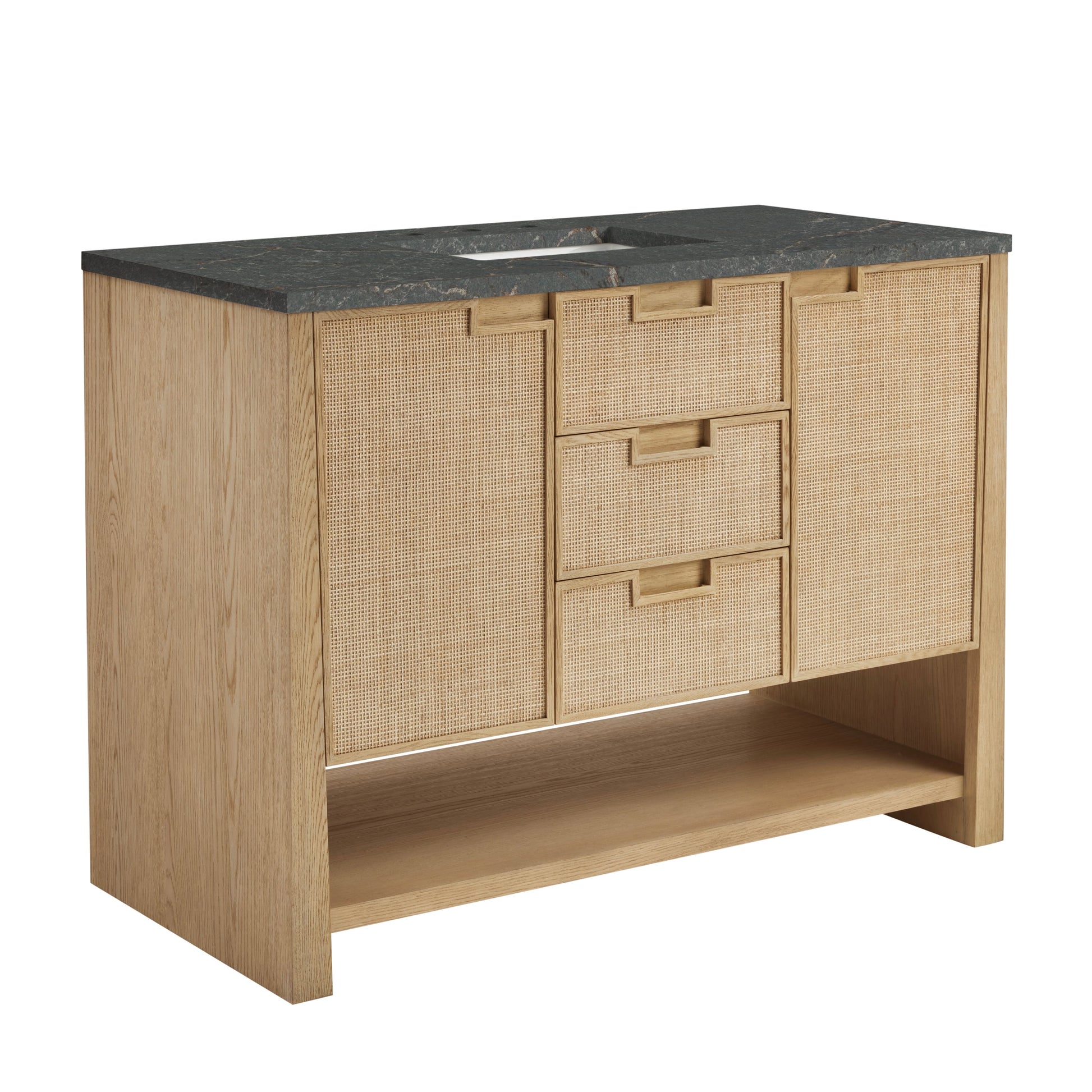 Seaside Oak / Parisien Bleu - 3 Faucet Holes