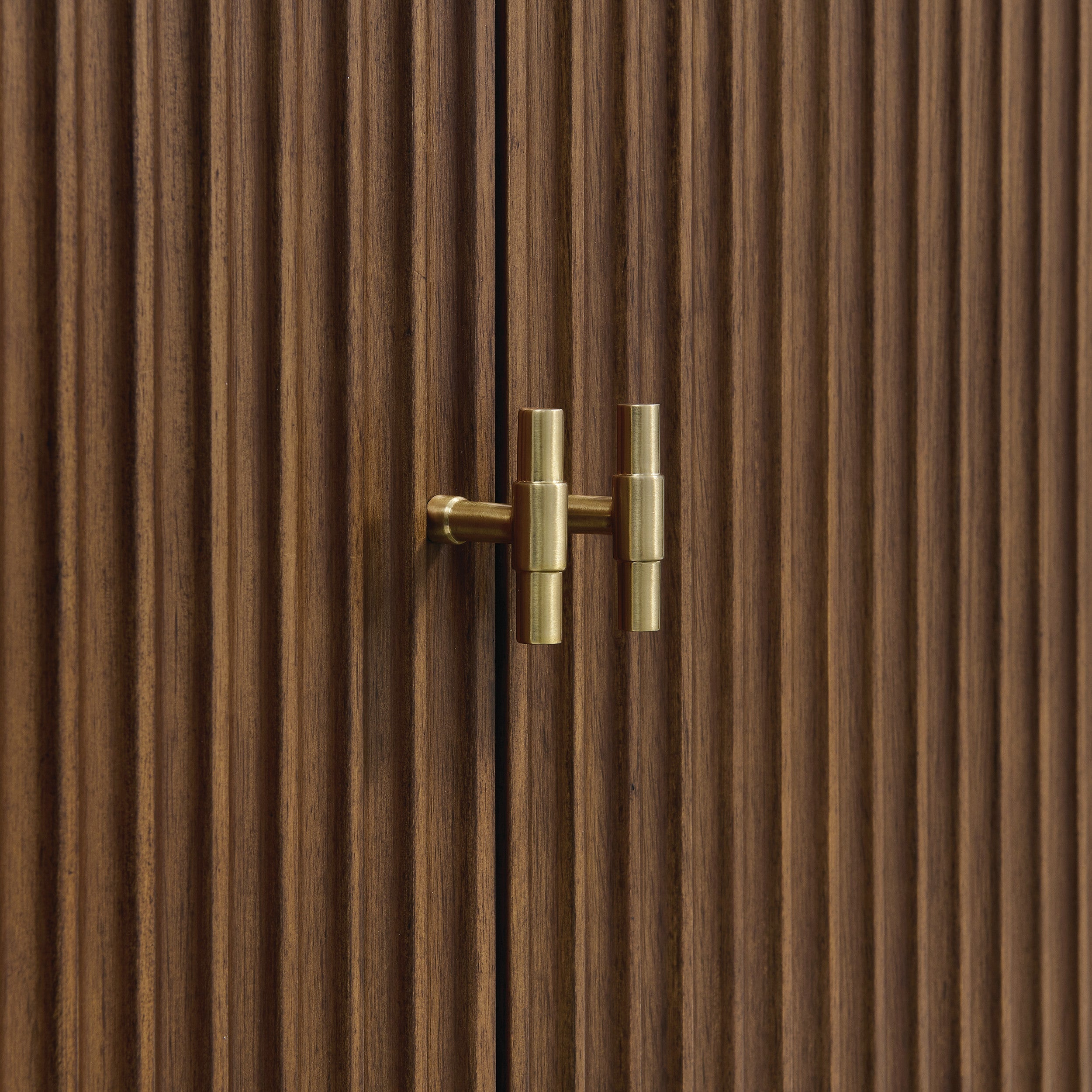 Mid-Century Walnut / Victorian Silver - 3 Faucet Holes