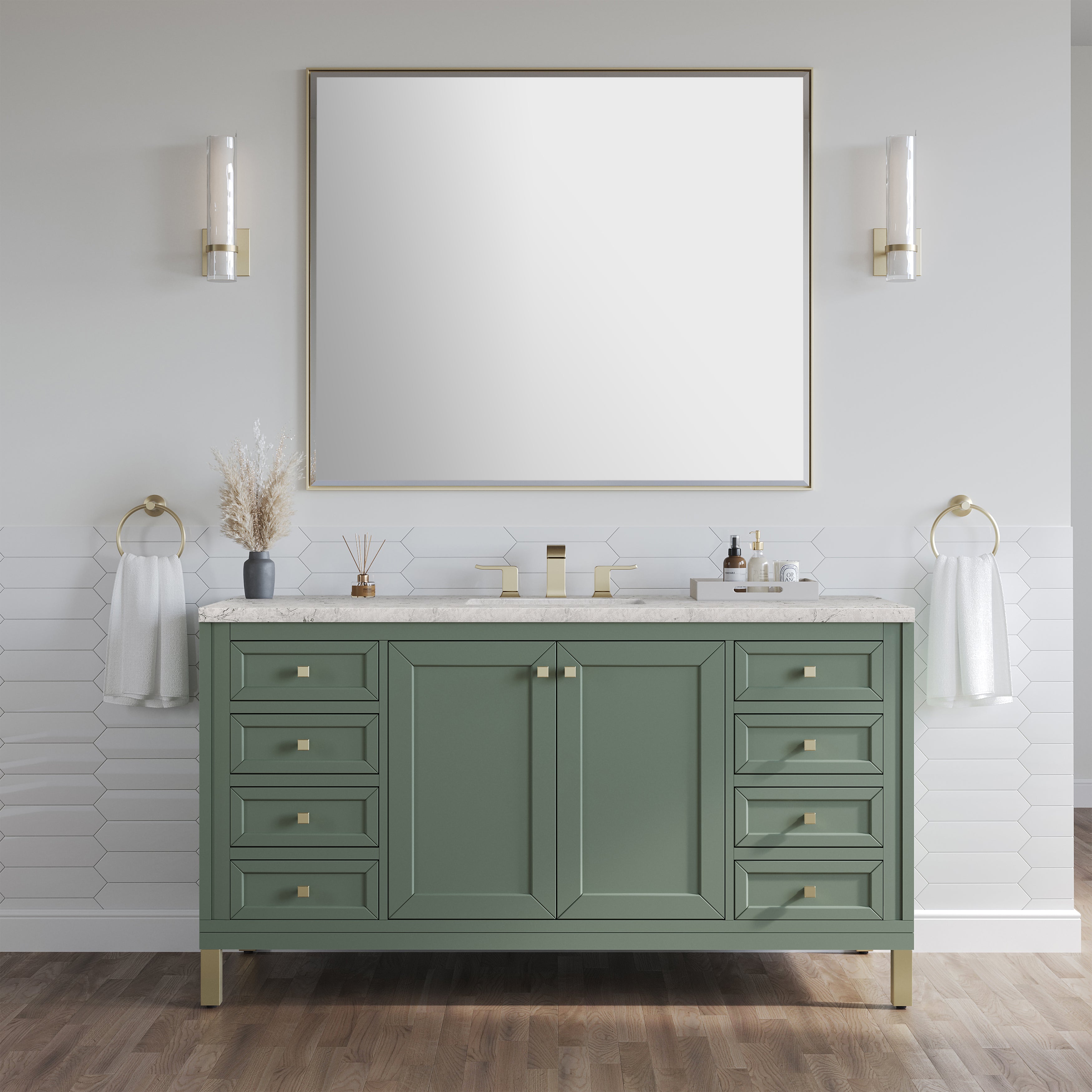 Smokey Celadon / Eternal Jasmine Pearl - 3 Faucet Holes
