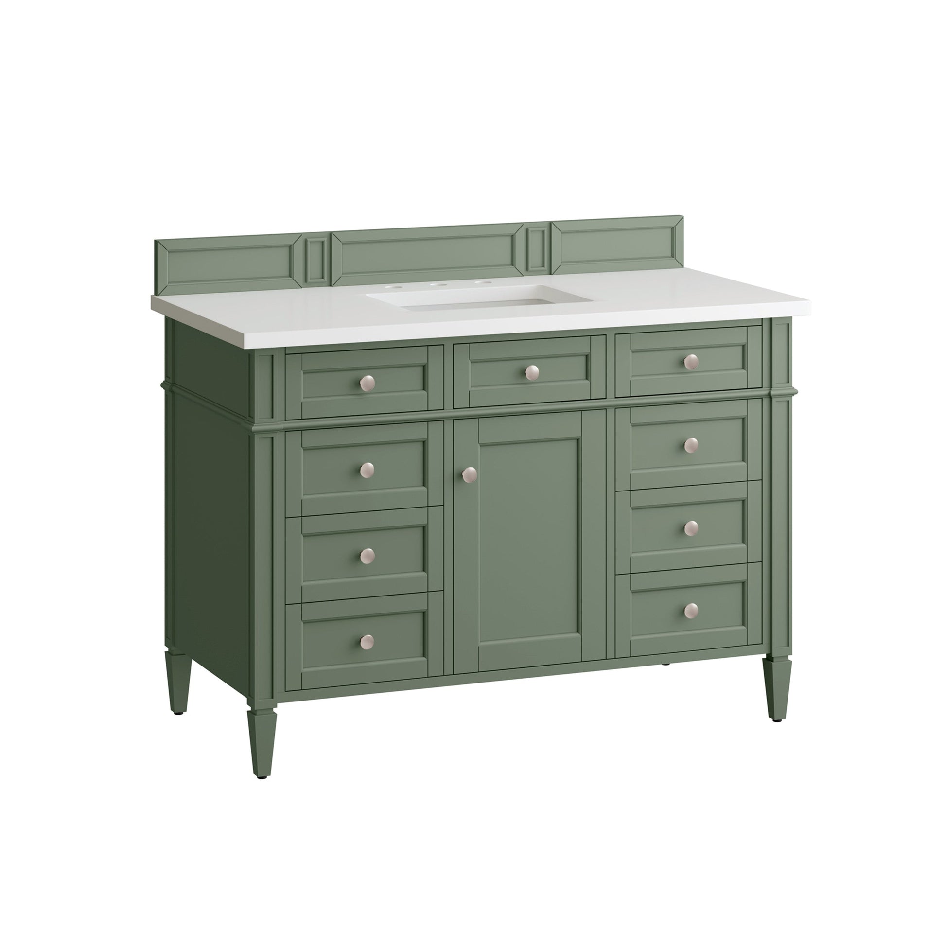 Smokey Celadon / White Zeus - 3 Faucet Holes