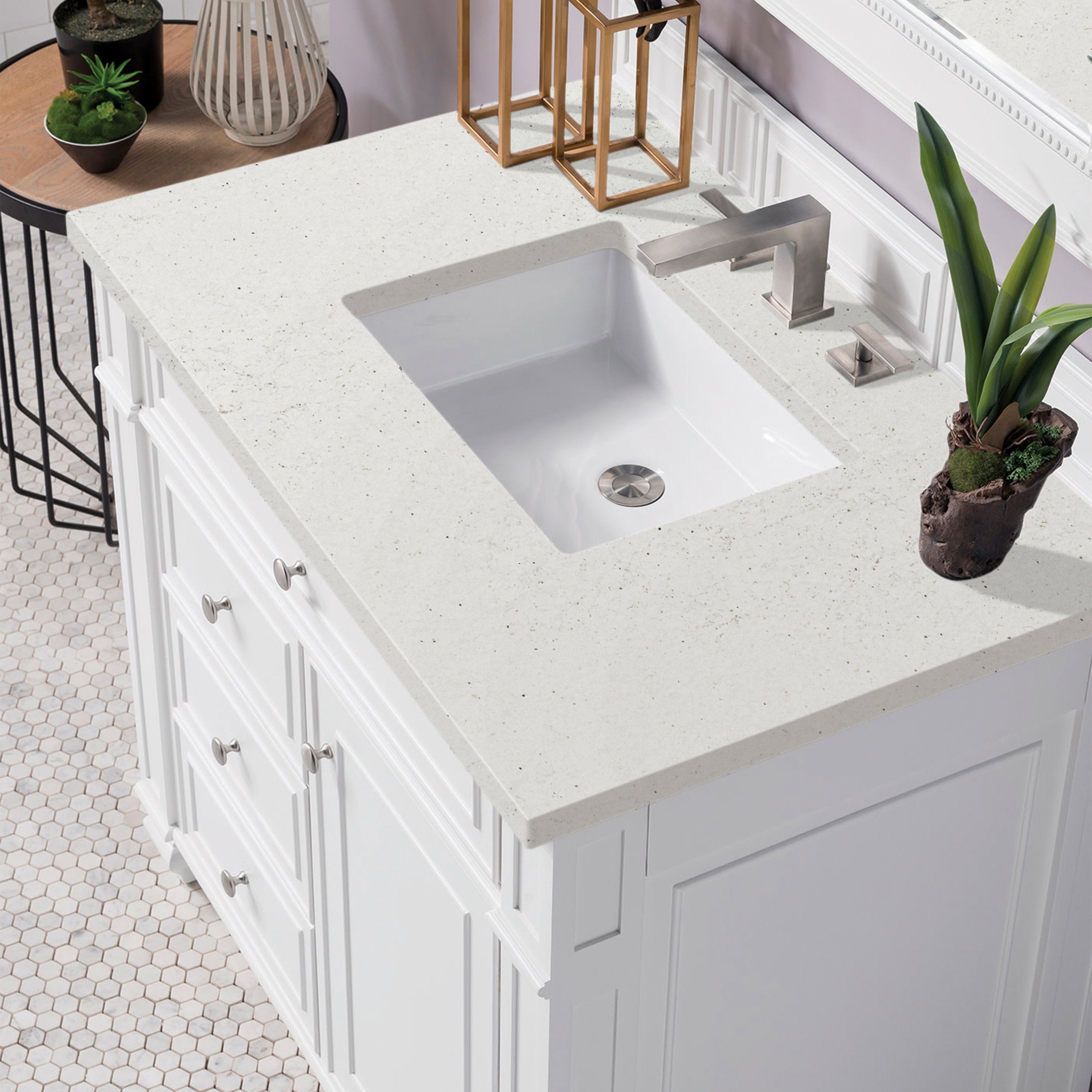Bright White / Lime Delight - 3 Faucet Holes