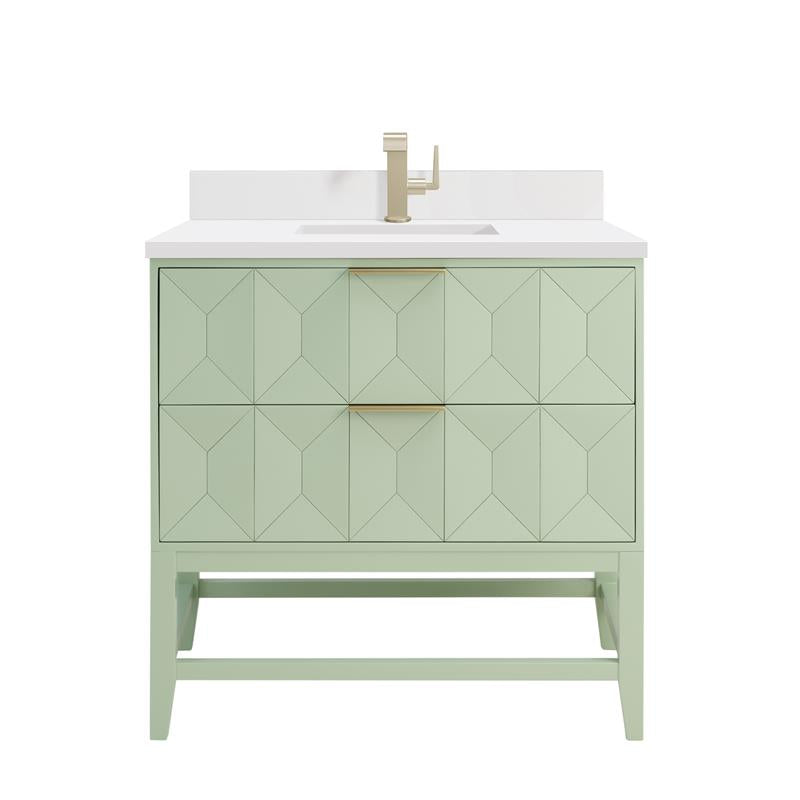 Pistachio / White Zeus - 1 Faucet Hole