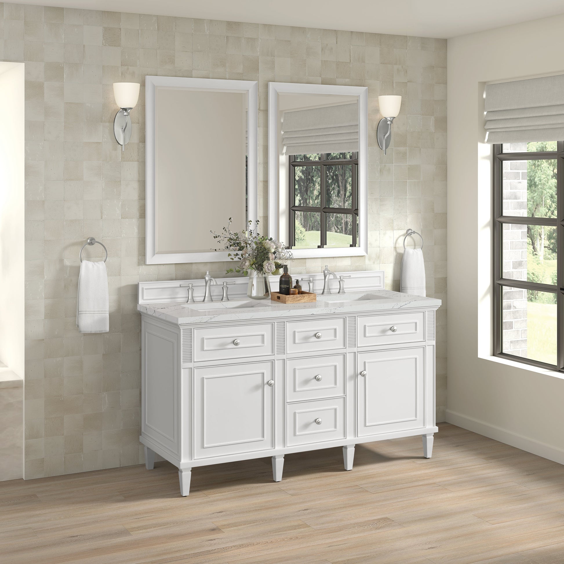 Bright White / Ethereal Noctis - 3 Faucet Holes