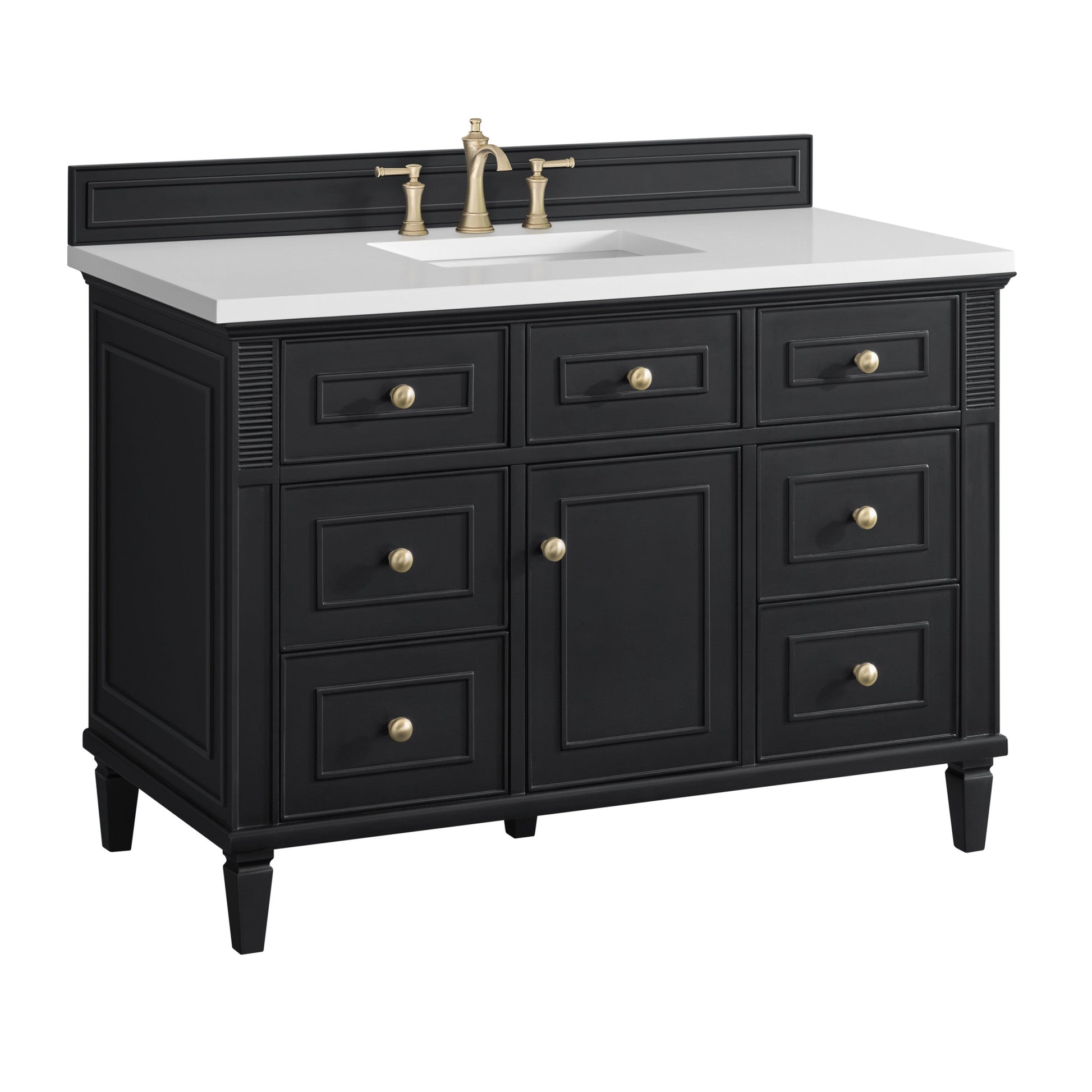 Black Onyx / White Zeus - 3 Faucet Holes