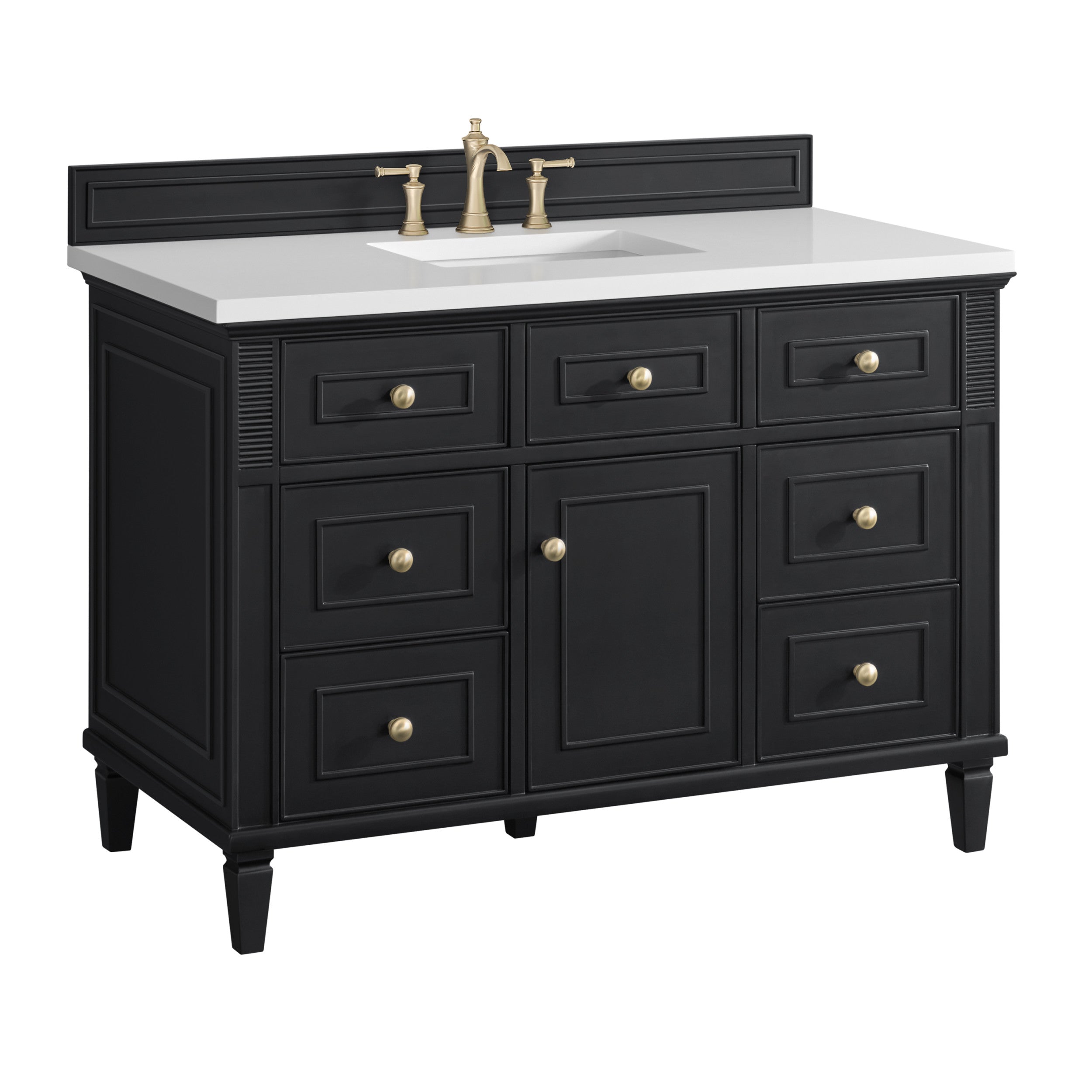 Black Onyx / White Zeus - 3 Faucet Holes