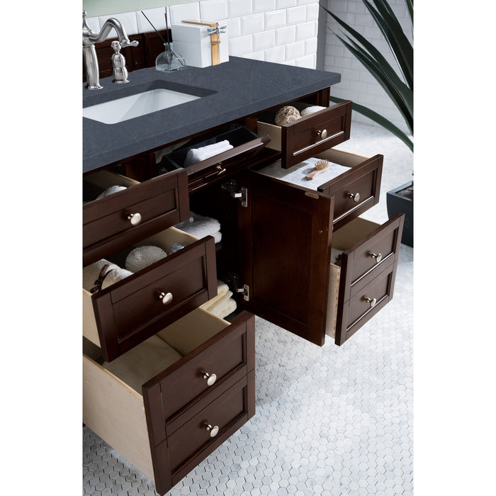Burnished Mahogany / Charcoal Soapstone - 3 Faucet Holes