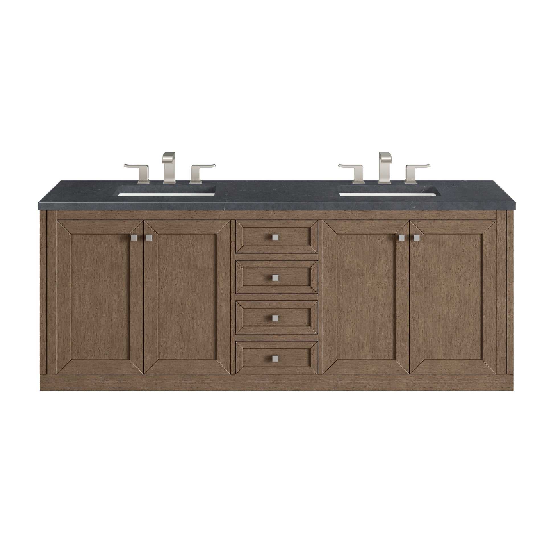 Whitewashed Walnut / Charcoal Soapstone - 3 Faucet Holes