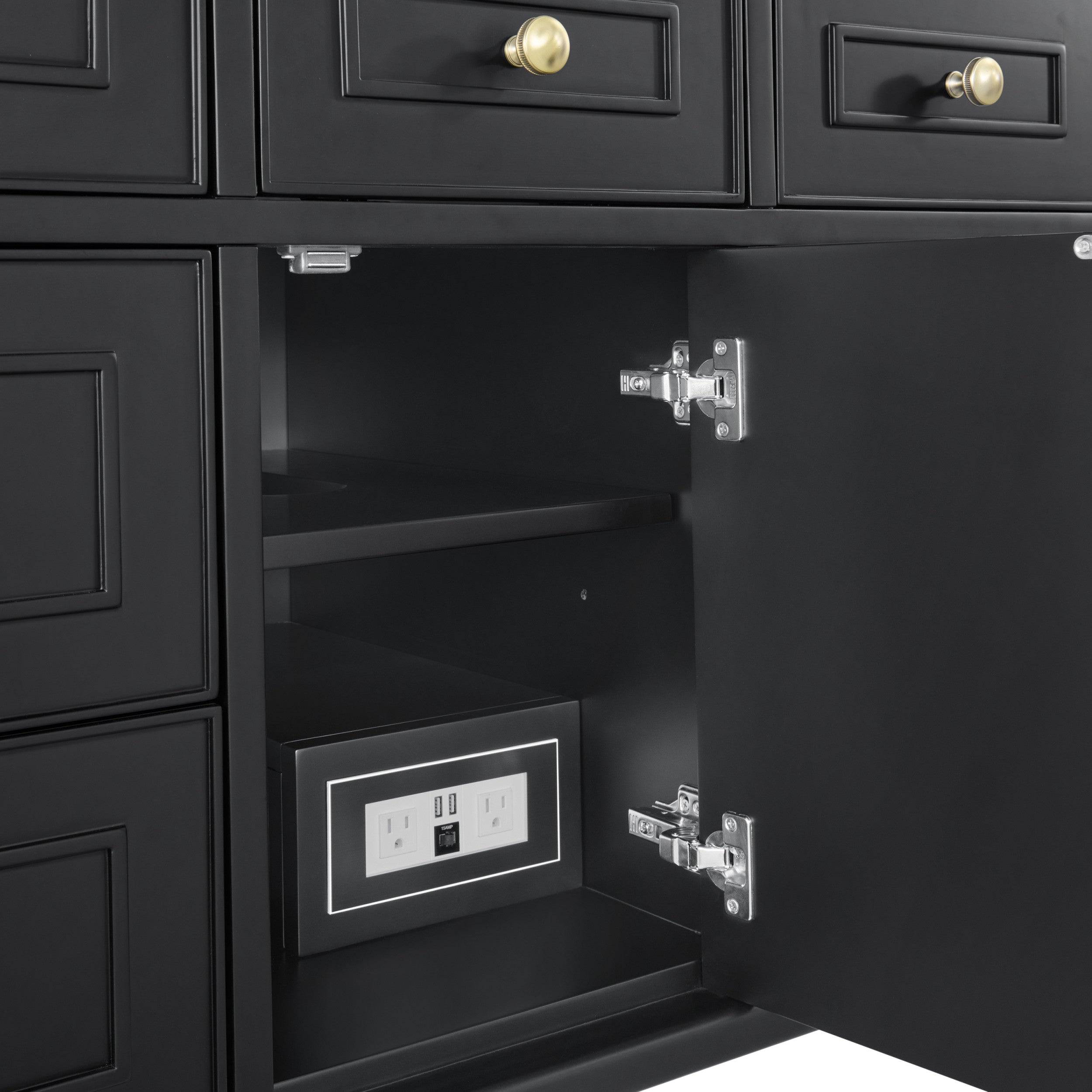 Black Onyx / White Zeus - 3 Faucet Holes