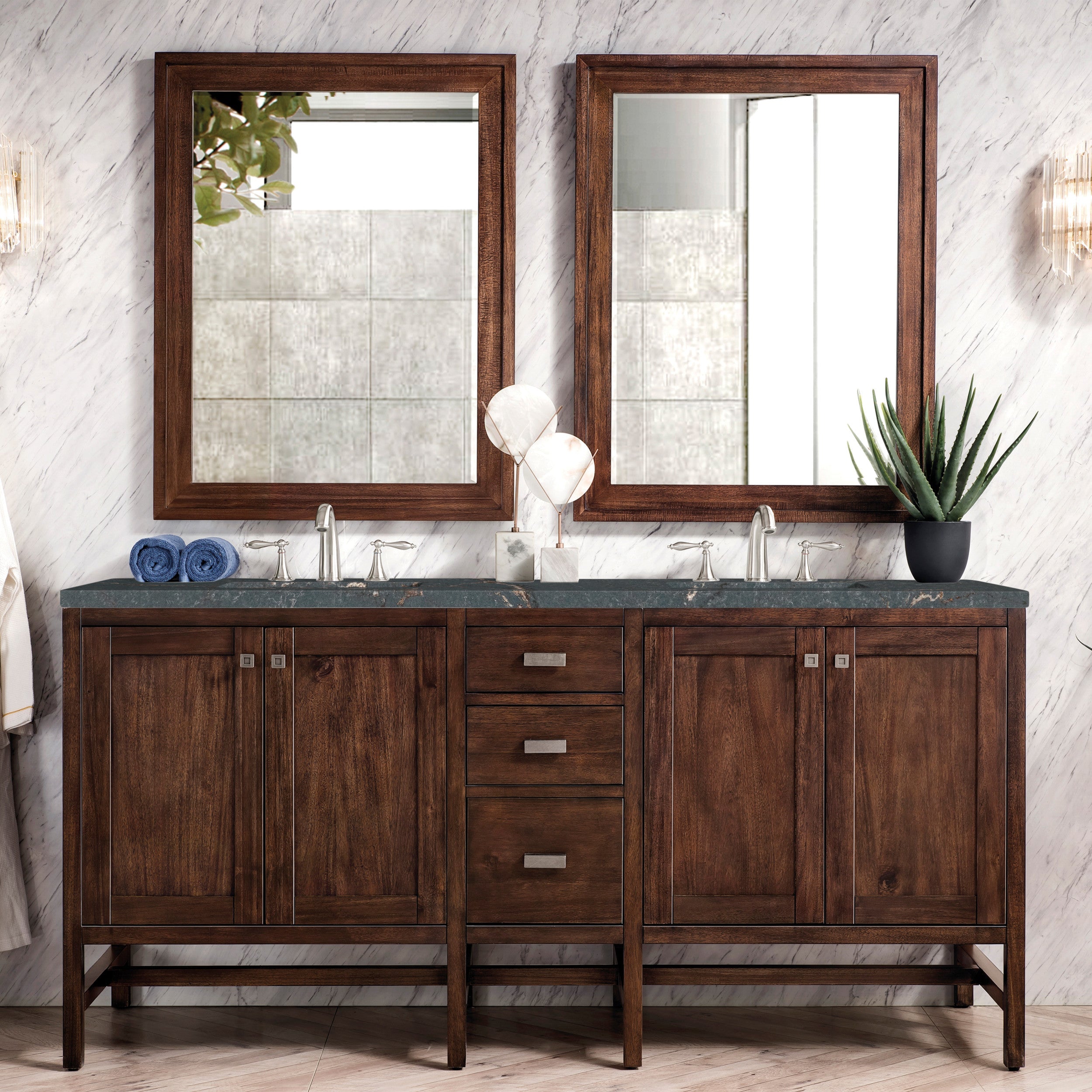 Mid-Century Acacia / Parisien Bleu - 3 Faucet Holes
