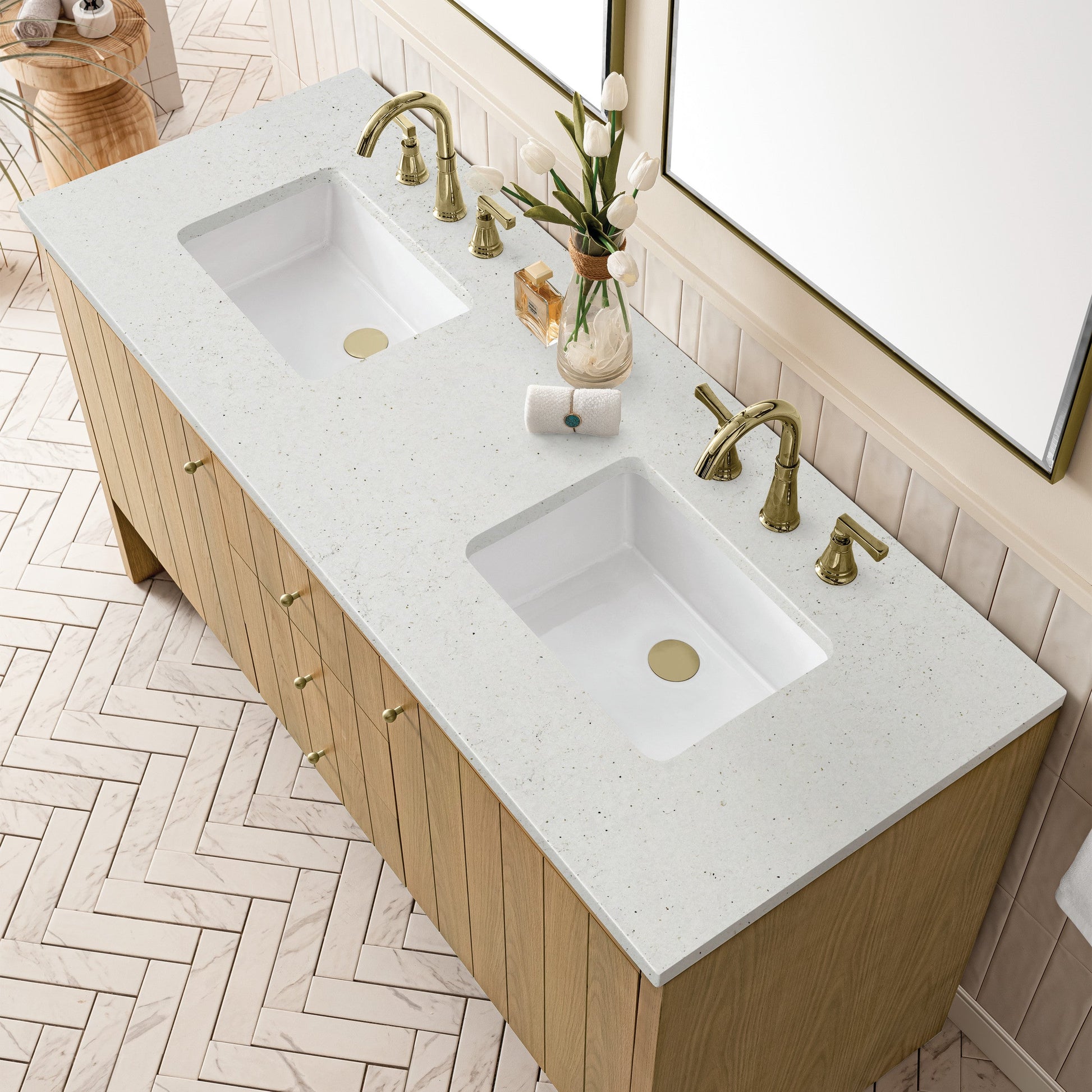 Light Natural Oak / Lime Delight - 3 Faucet Holes