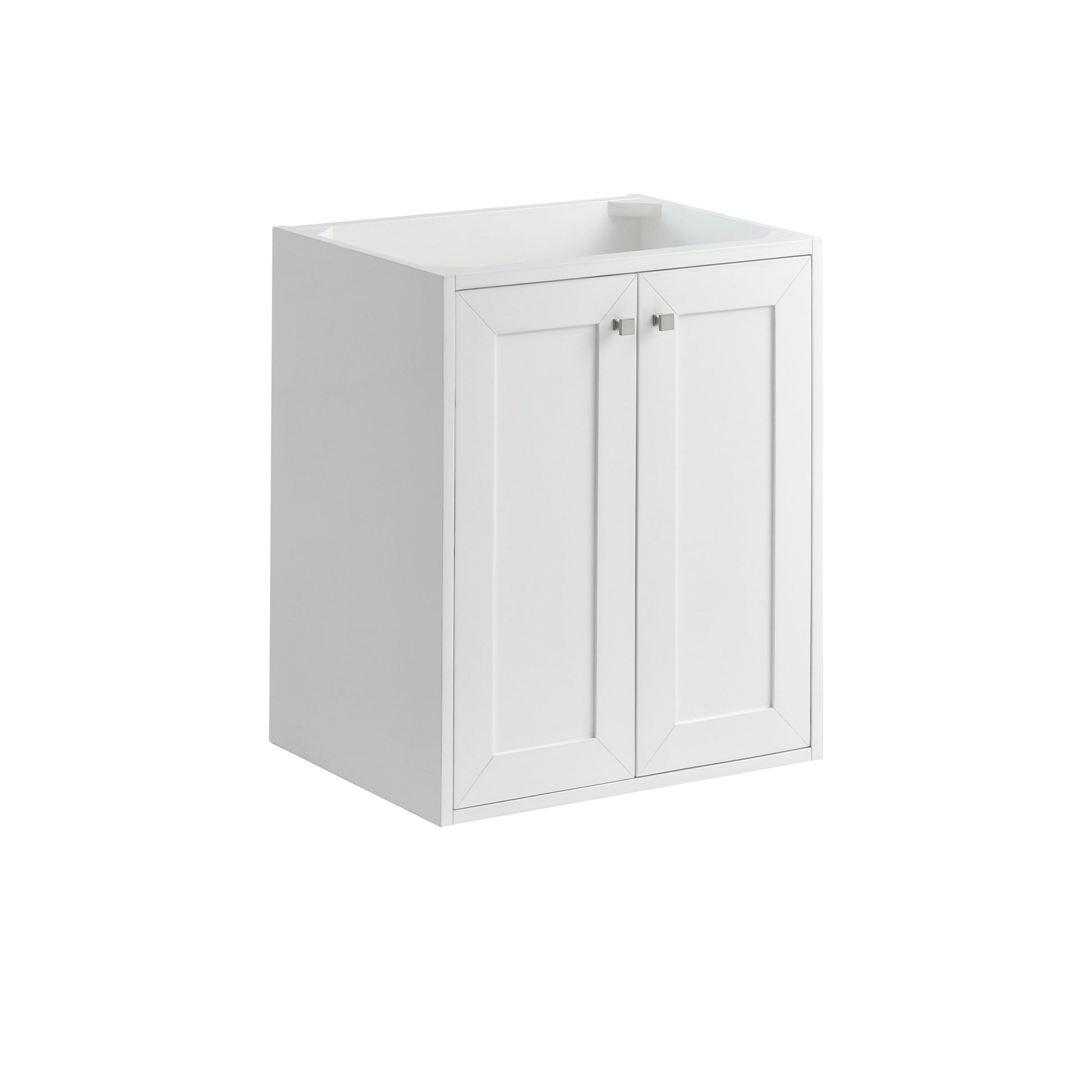 Glossy White / Brushed Nickel