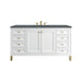 Glossy White / Parisien Bleu - 3 Faucet Holes