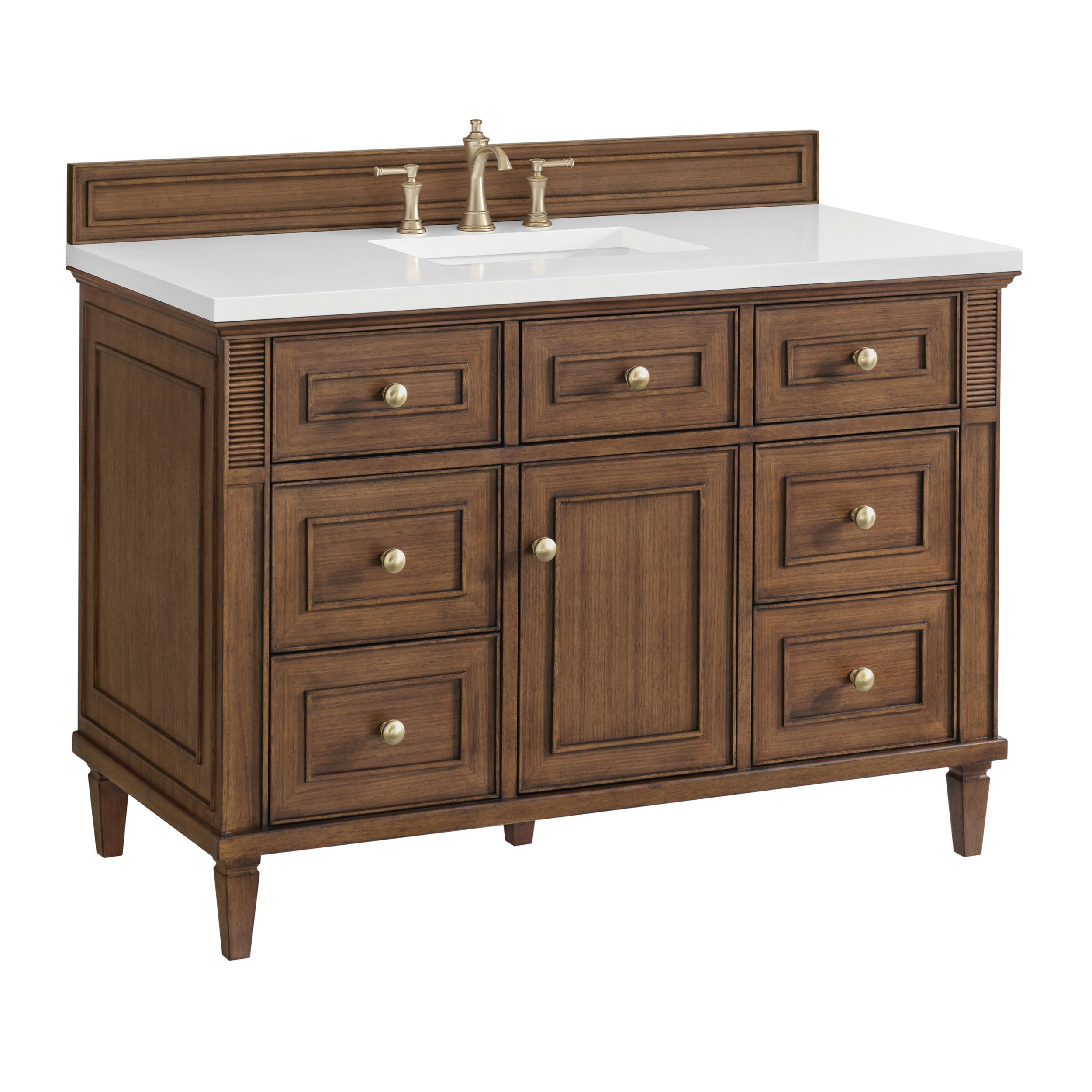 Mid-Century Walnut / No Countertop