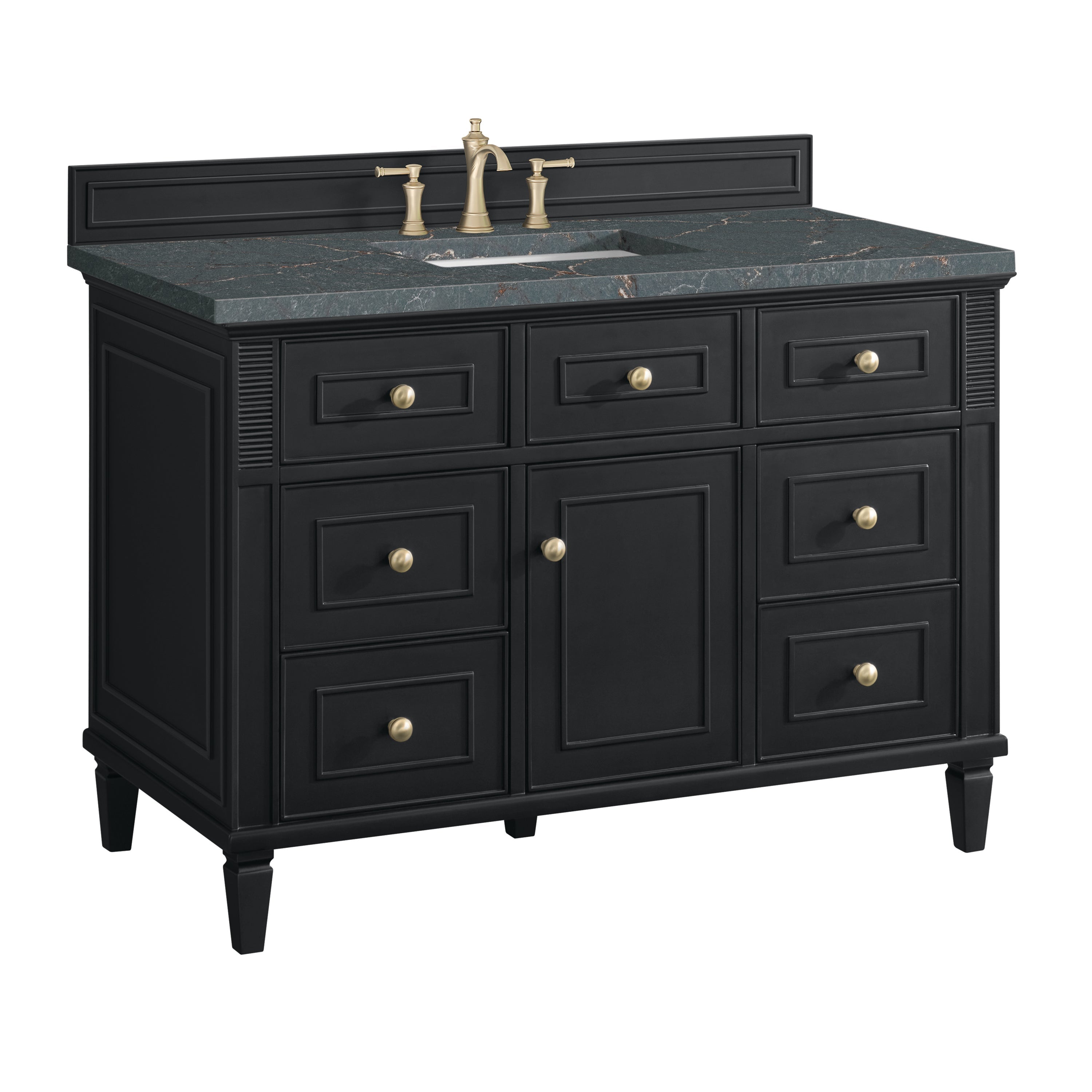 Black Onyx / Parisien Bleu - 3 Faucet Holes